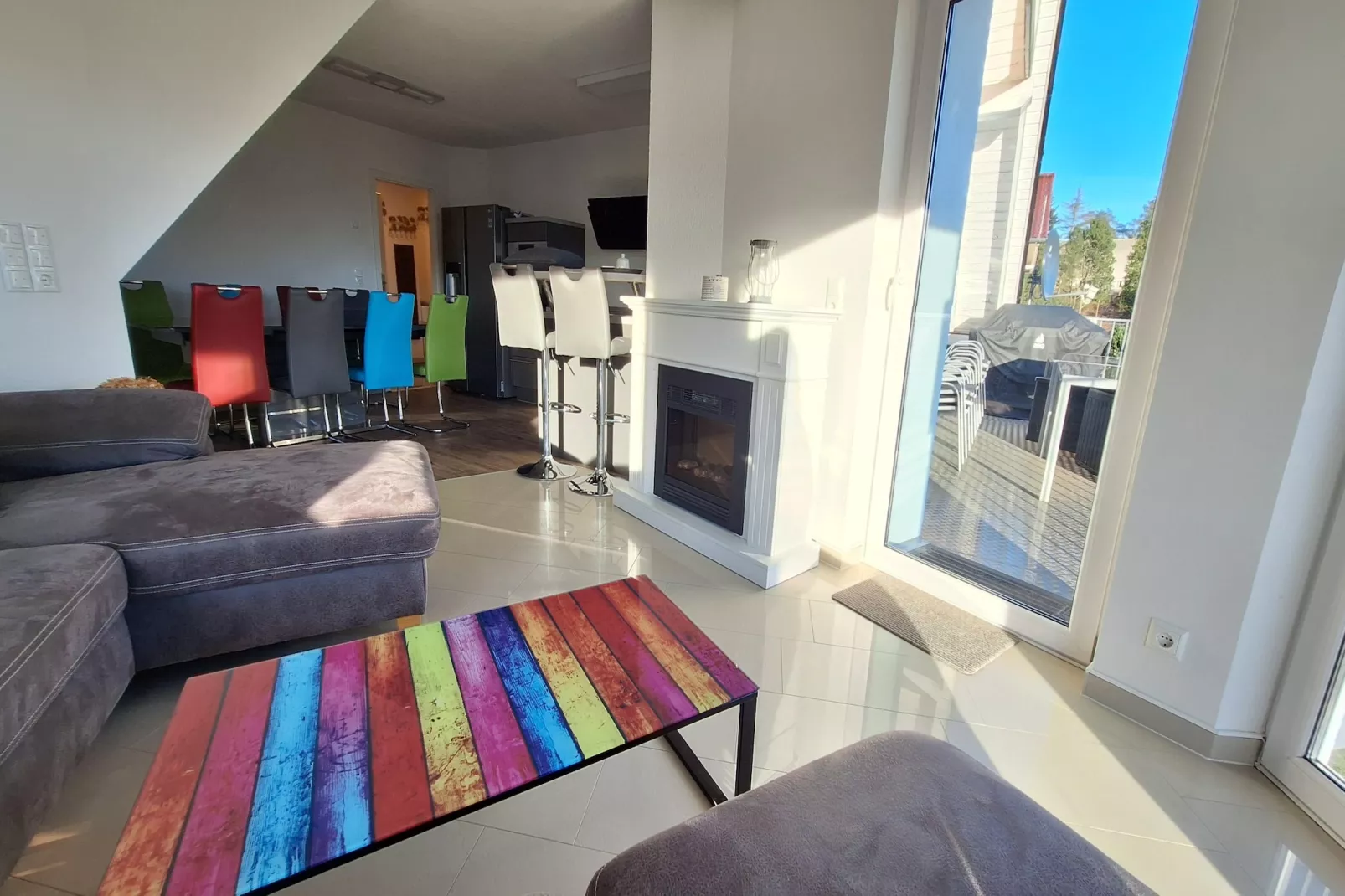 Ferienwohnung Seeblick-Woonkamer