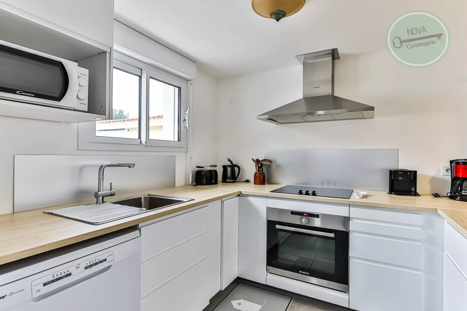 Maison Ker Mona entre plage et commerces-Keuken