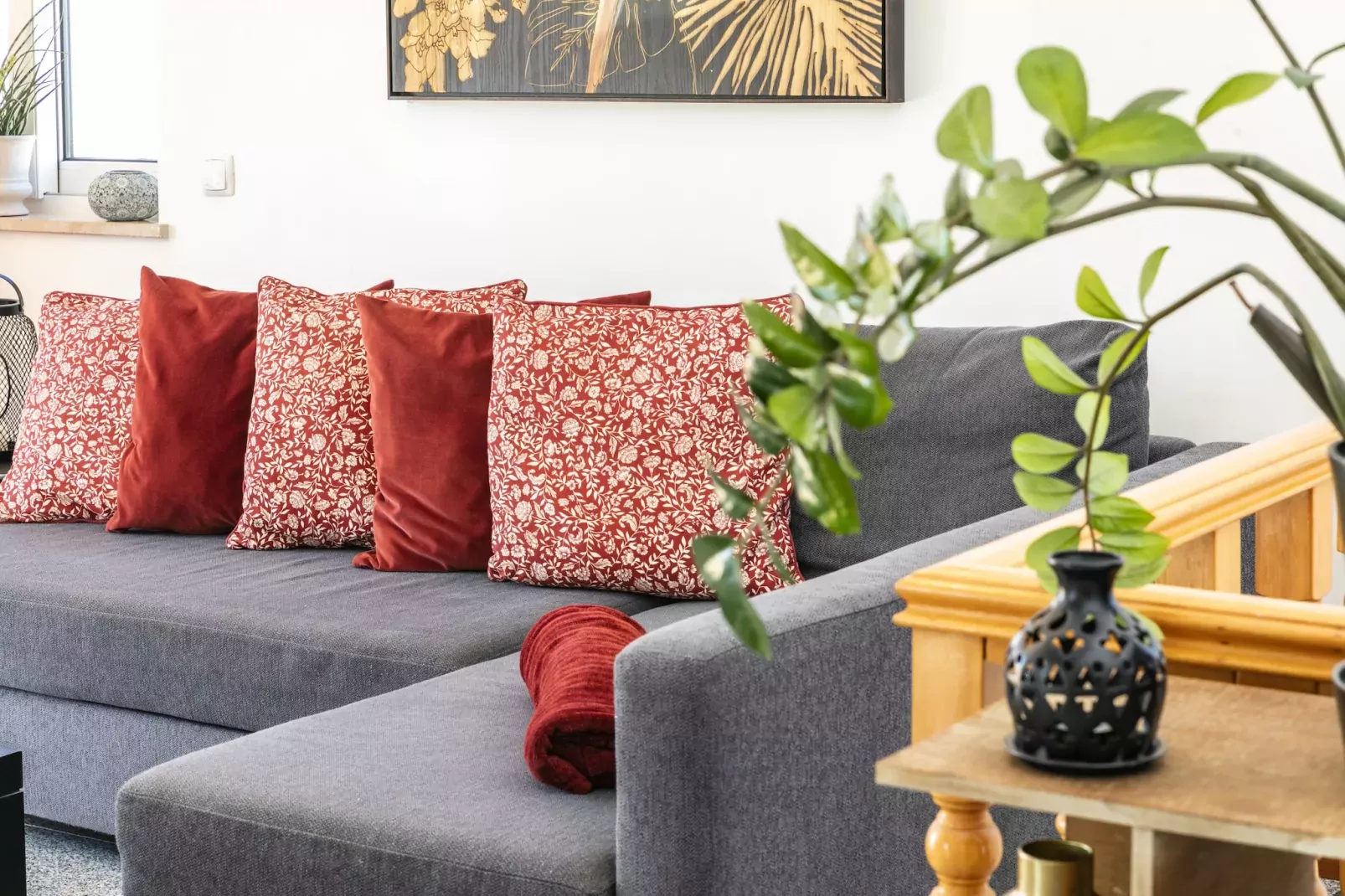 The Palm House - Townhouse at Vale de Milho golf-Woonkamer