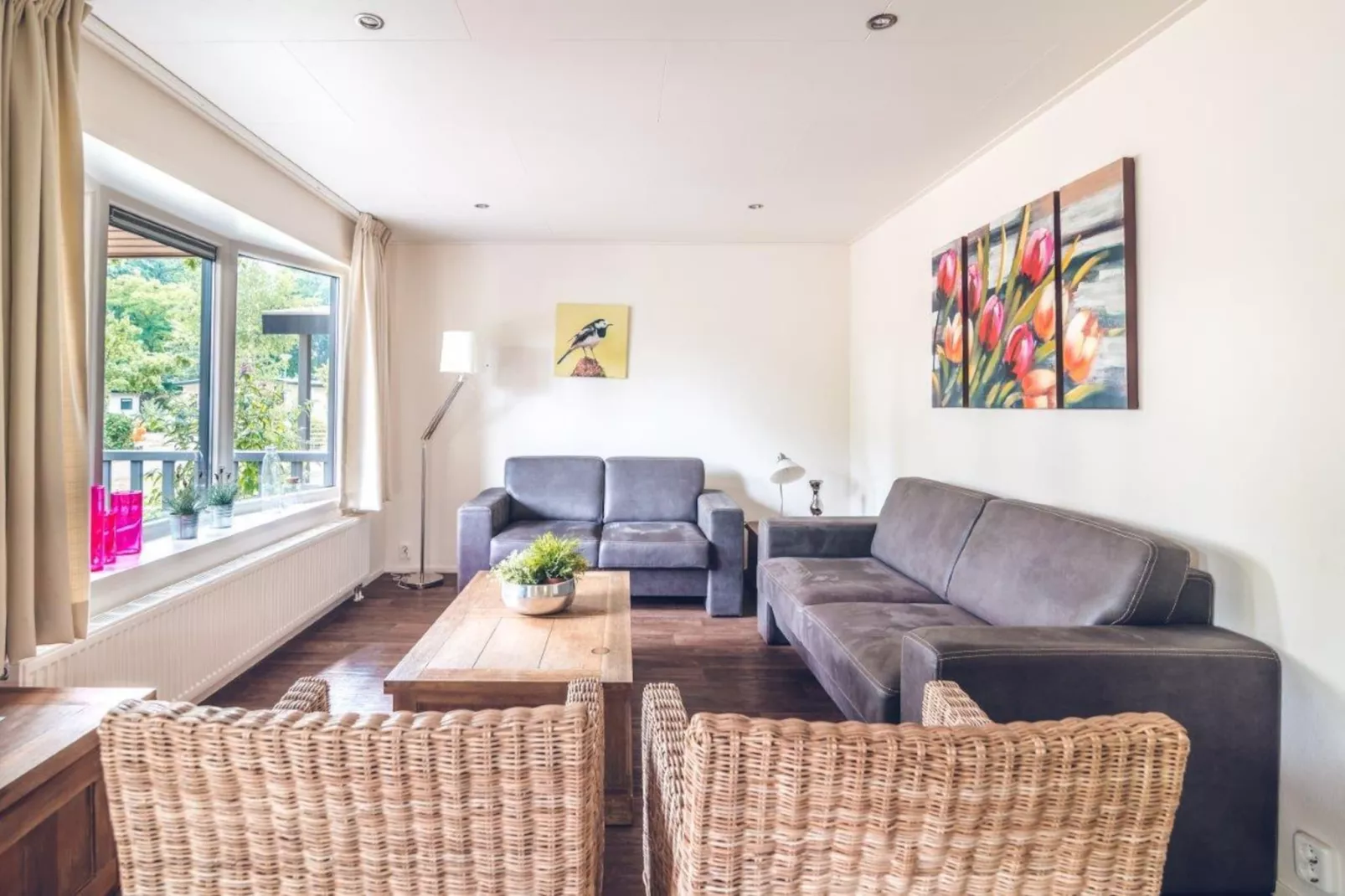 Patio Bungalow Chalet | 2 - 6 people-Woonkamer