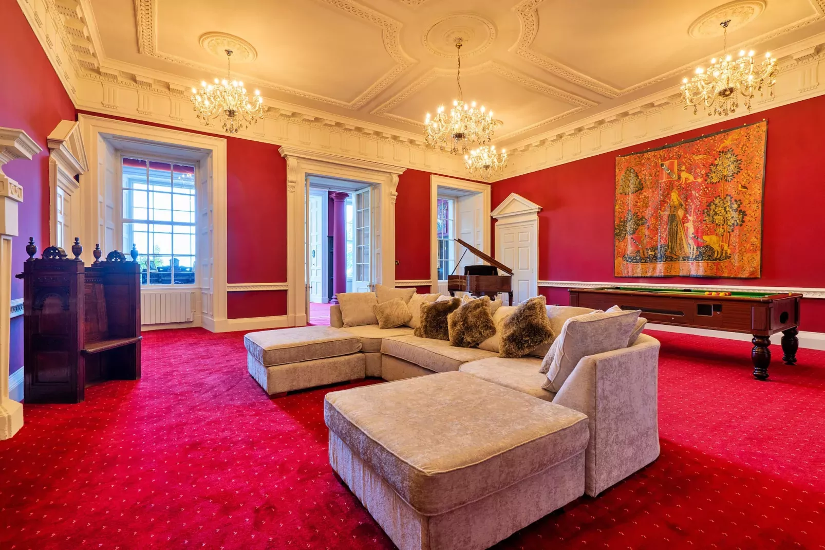 Hickleton Hall-Woonkamer