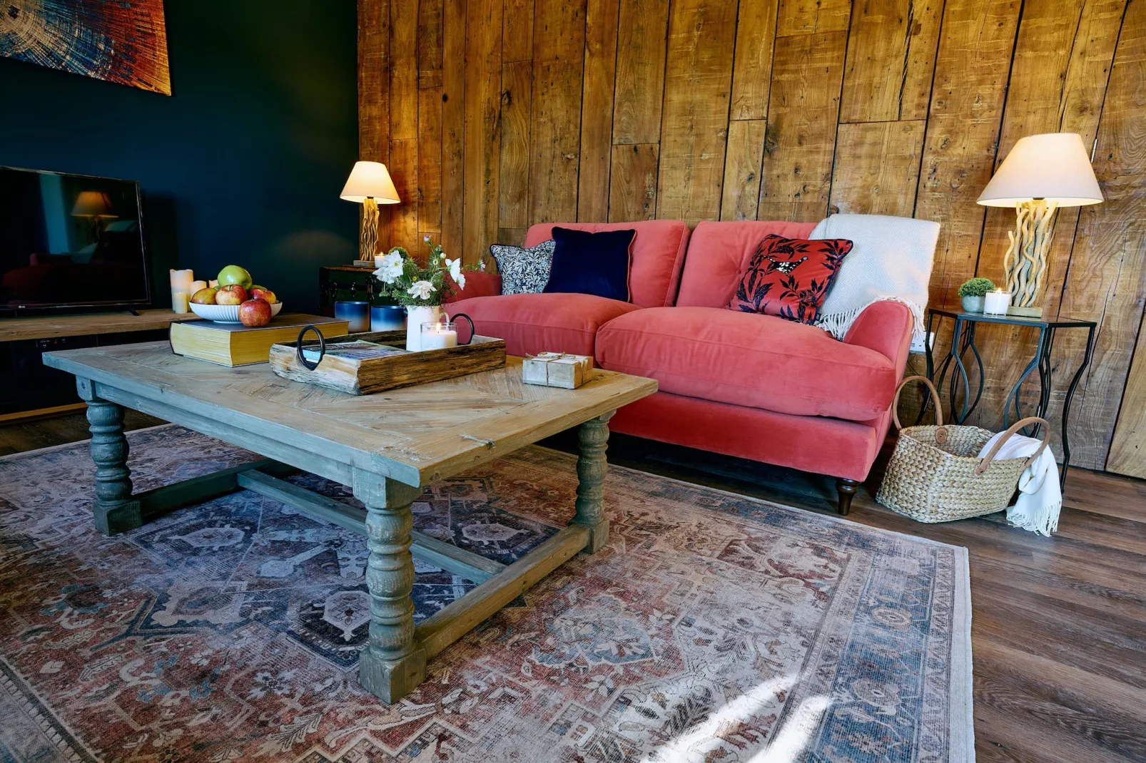 The Shooting Lodge at Mount Pleasant Barns-Woonkamer