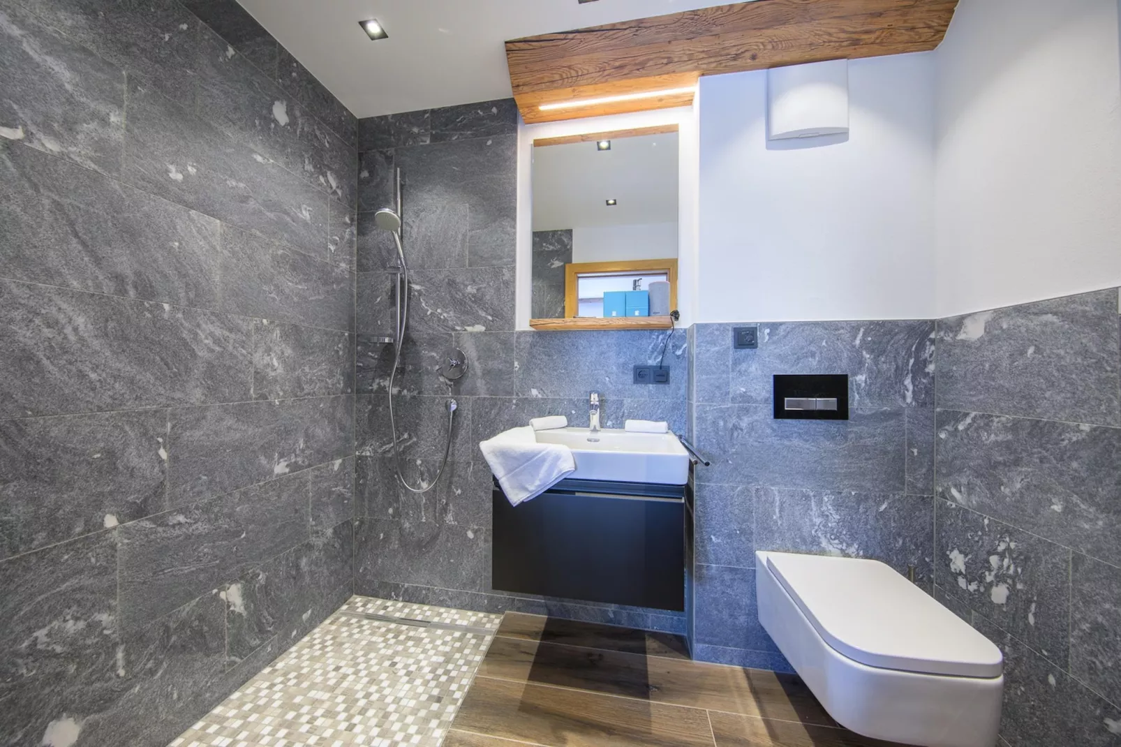 Nationalpark Chalet Kristallwand-Badkamer