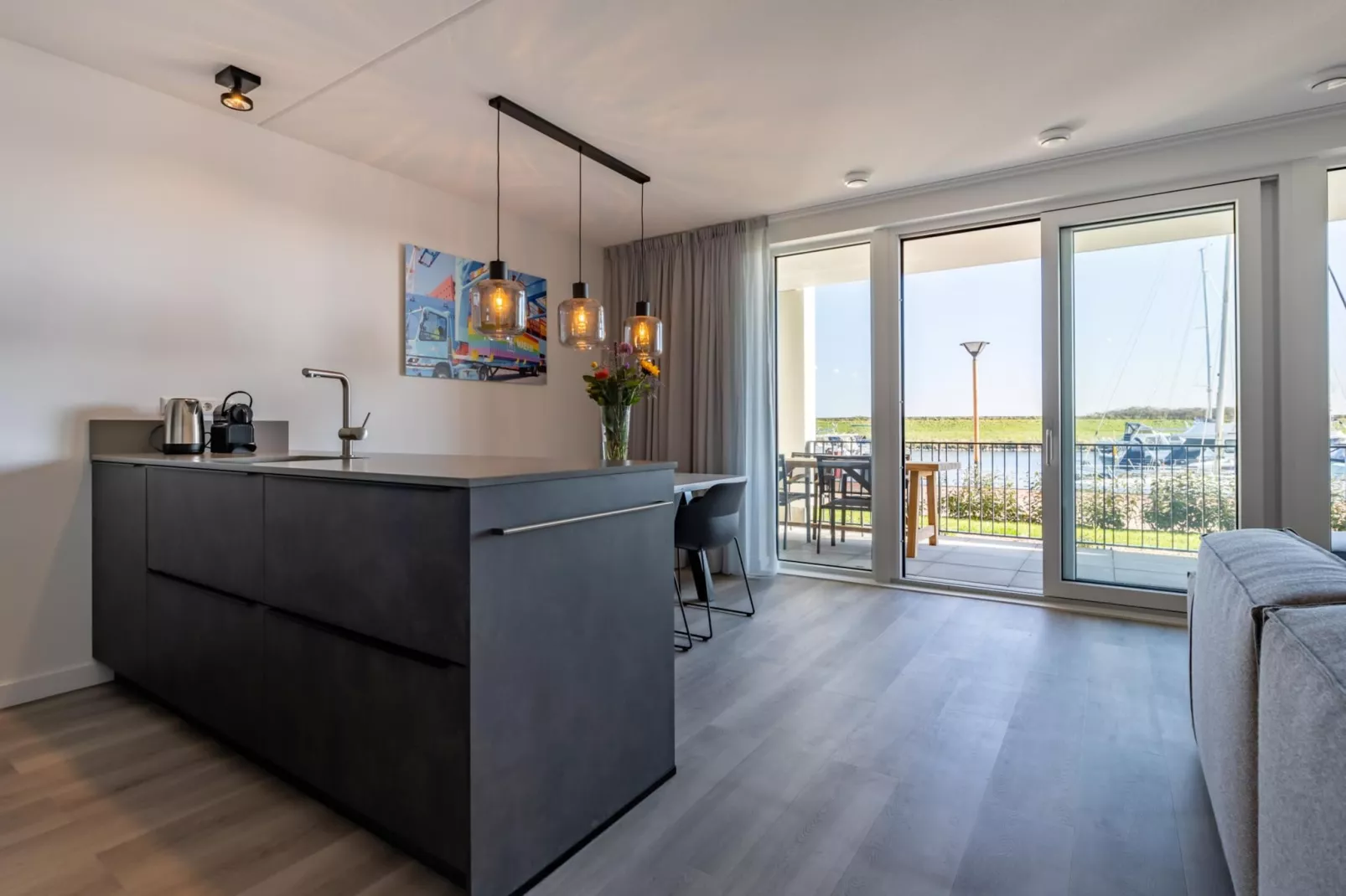 Harbour Loft 1E Résidence Marina havenzicht-Keuken