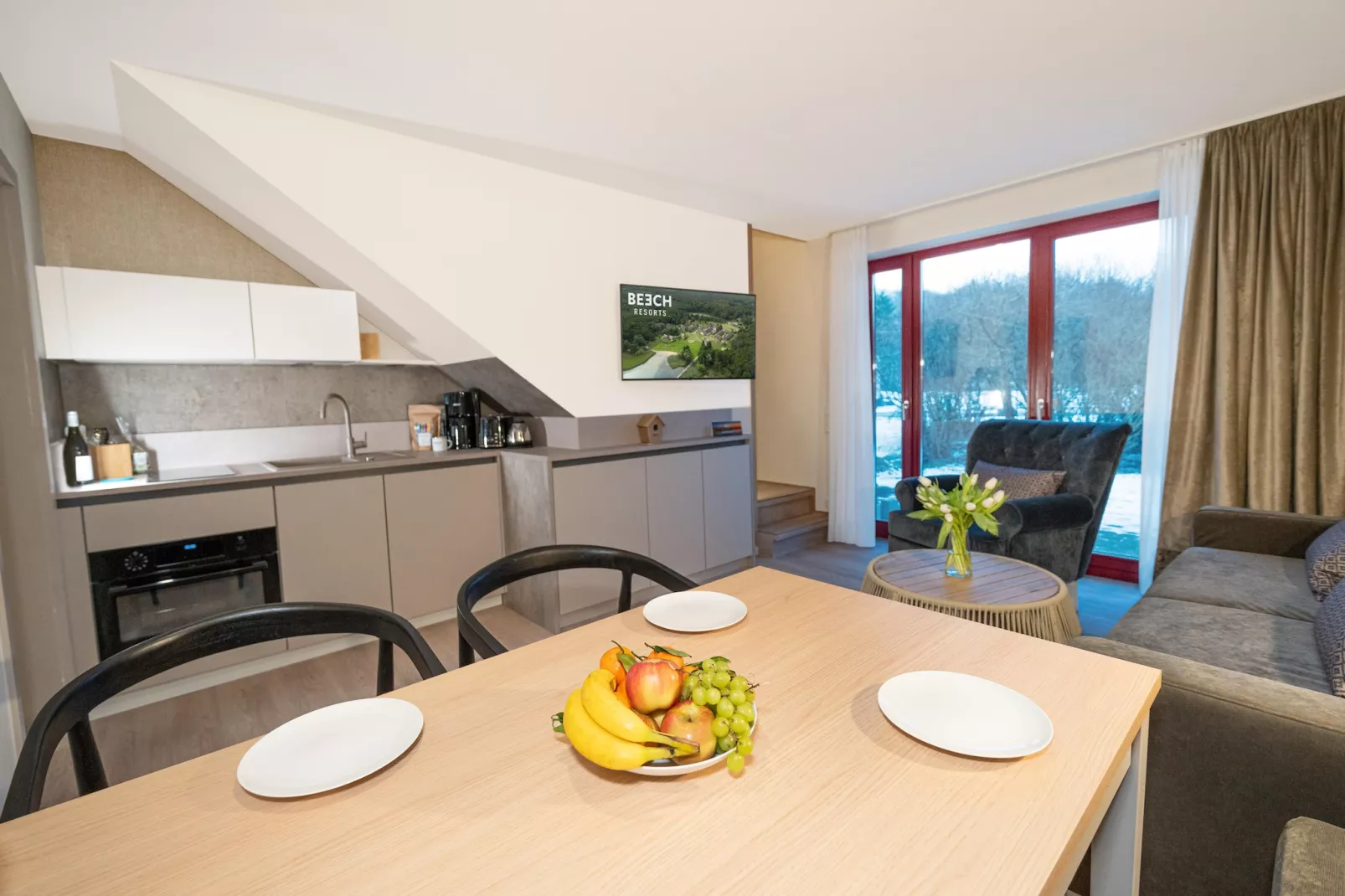 BEECH Resort am Plauer See - 3 Personen-Woonkamer