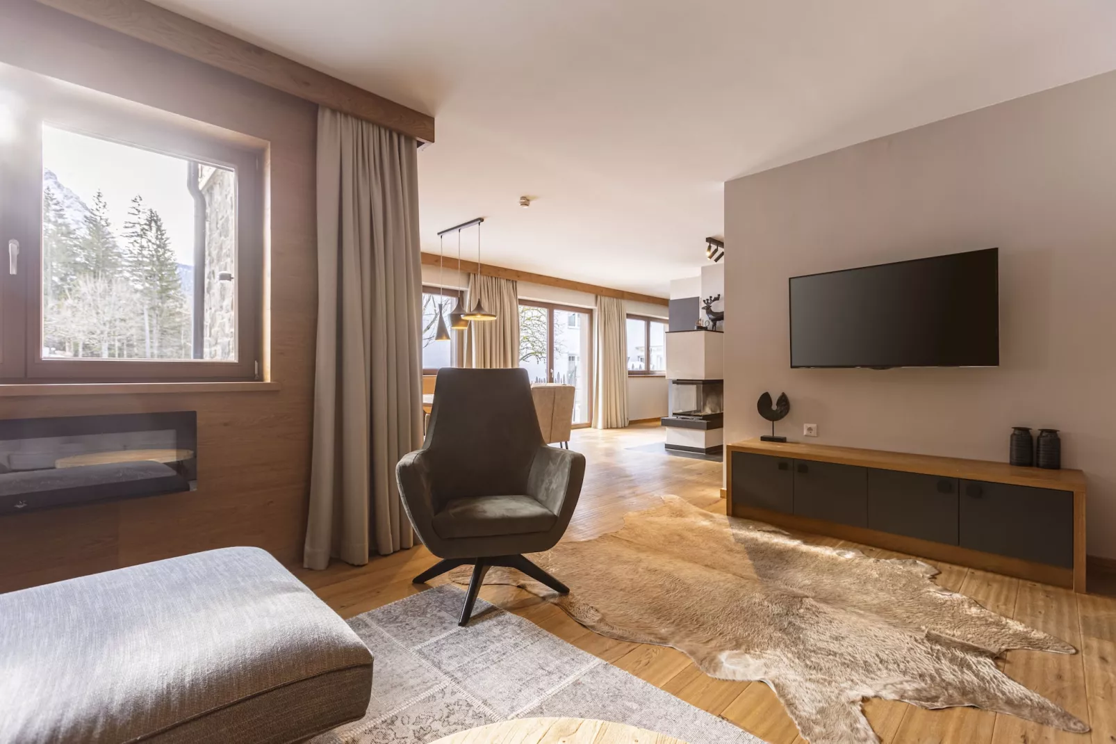 Bergresort Zugspitze Ehrwald 10-Woonkamer