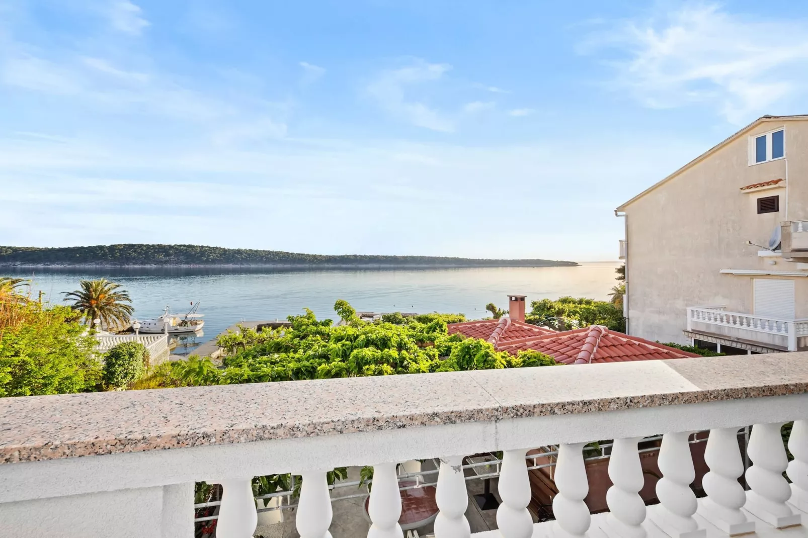 Apartments Jurica - Apt Ana with Sea View,-Terrasbalkon