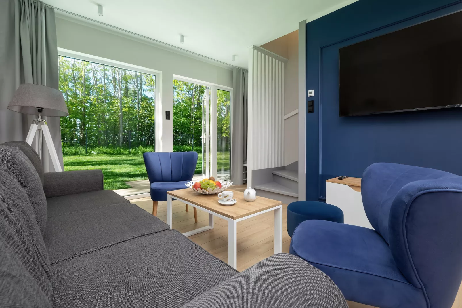 Villa Hoff Ferienhäuser Domek 4 Pers-Woonkamer
