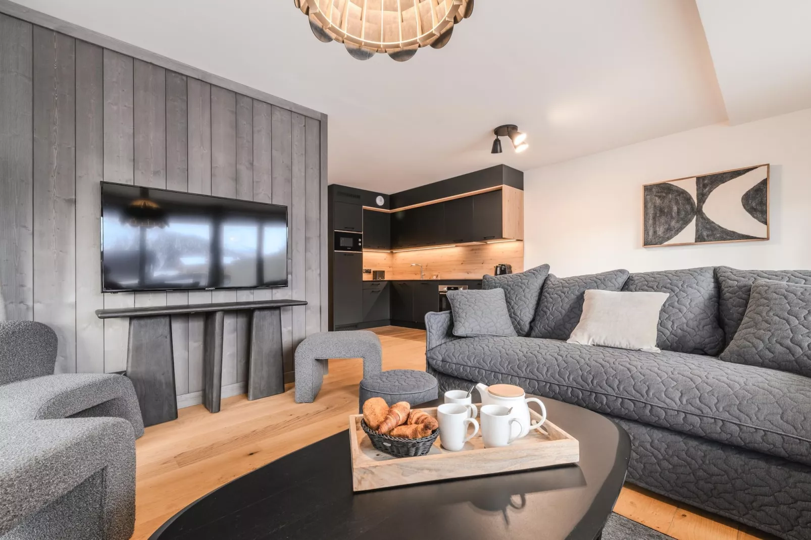 Résidence PLAN PEISEY Le Quartz -A50S-Woonkamer