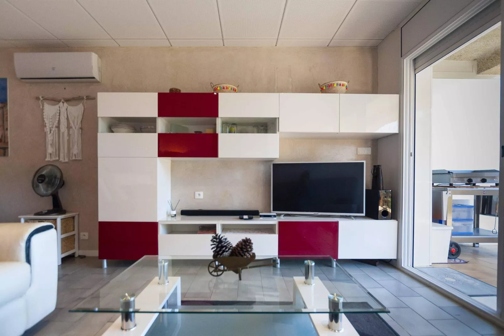 1233 VILA NEUS con piscina-Woonkamer
