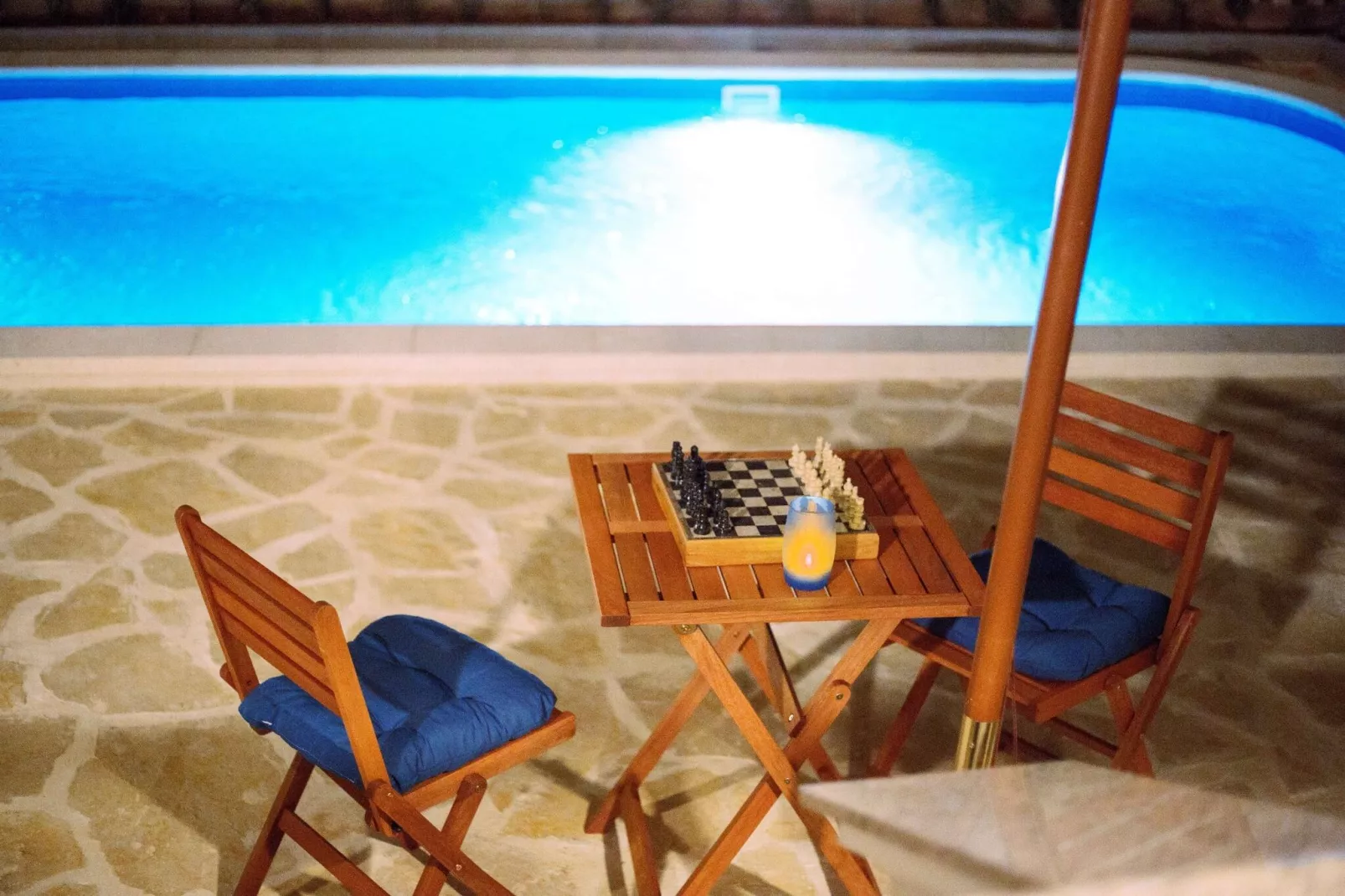 Apartments Nikol - one bedroom apartment A5-Zwembad