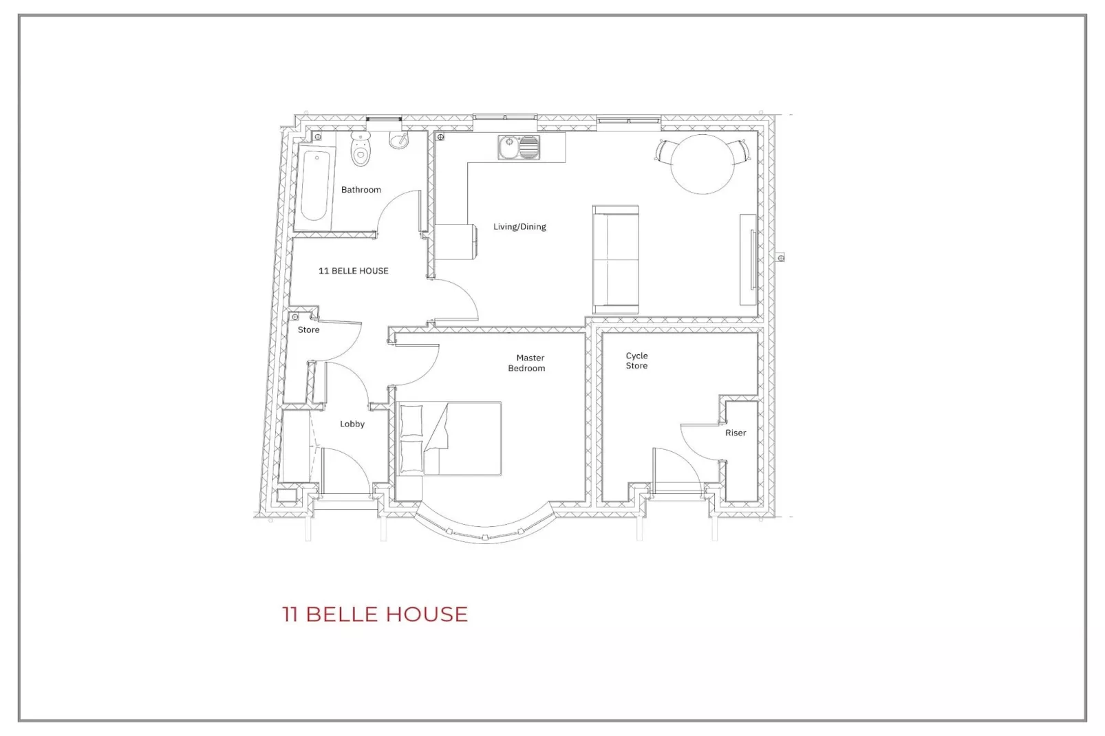 No.11, Belle House-Plattegrond
