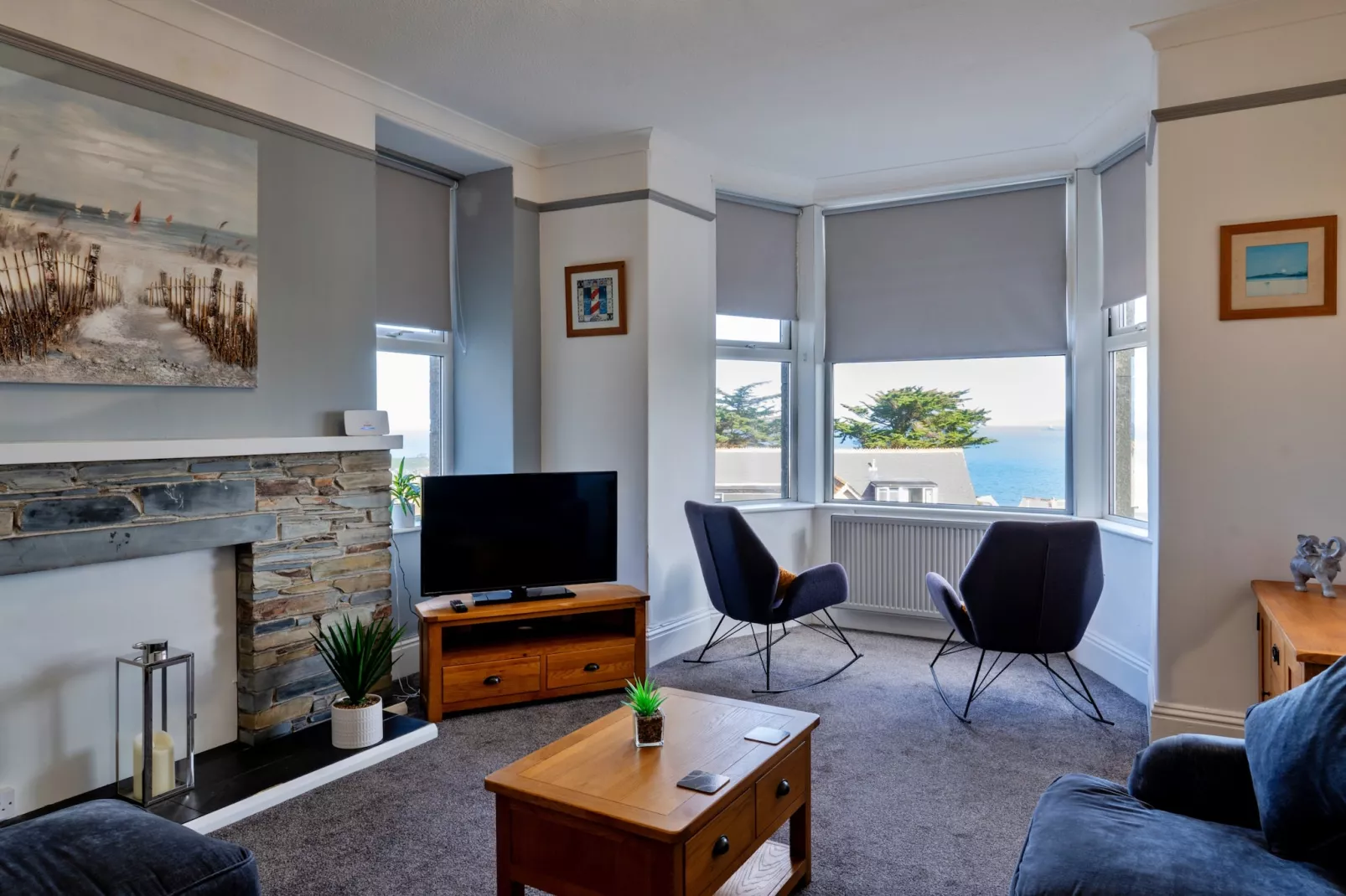 No. 6 Porthgwidden-Woonkamer