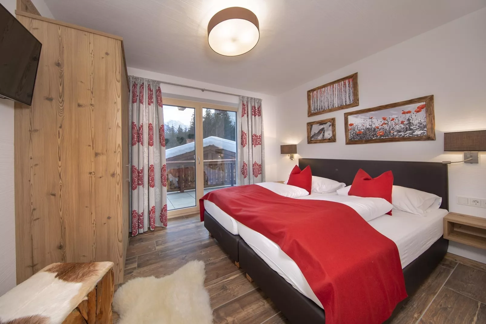 Nationalpark Chalet Stein am Ferner-Slaapkamer