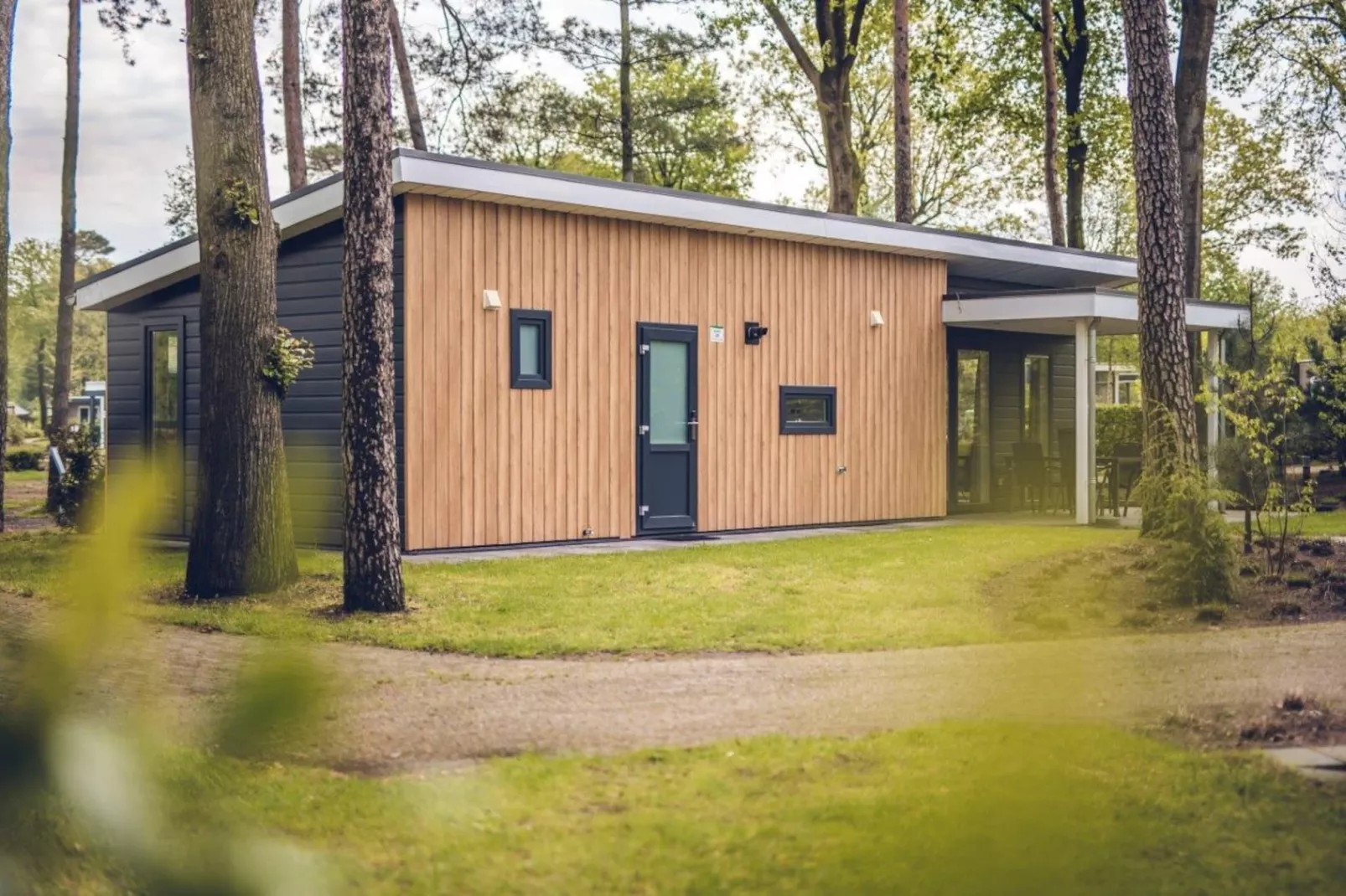 Bosvilla | 2 - 4 persons-Buitenkant zomer
