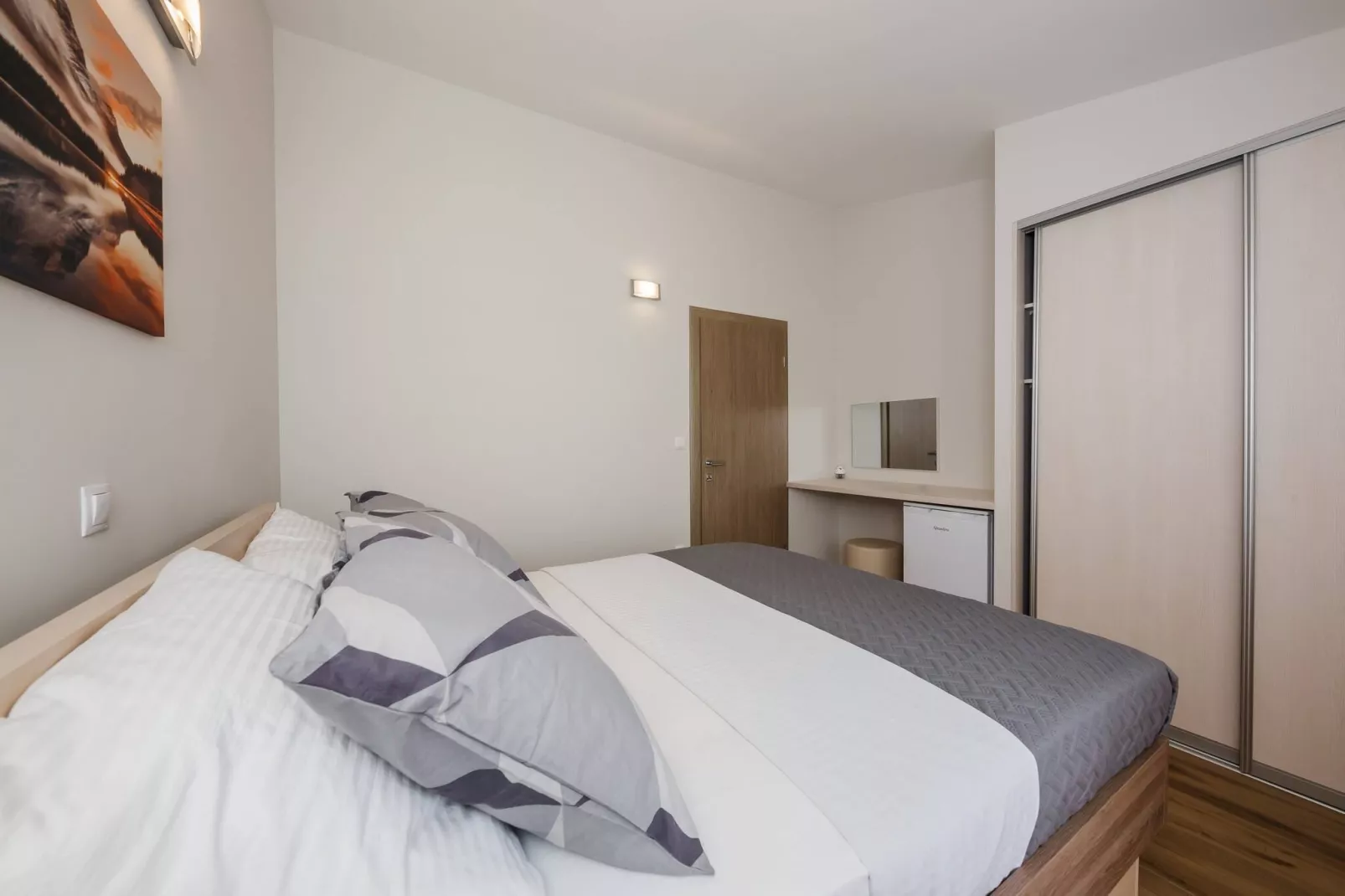 Apartments Savin - one bedroom apartment-Slaapkamer