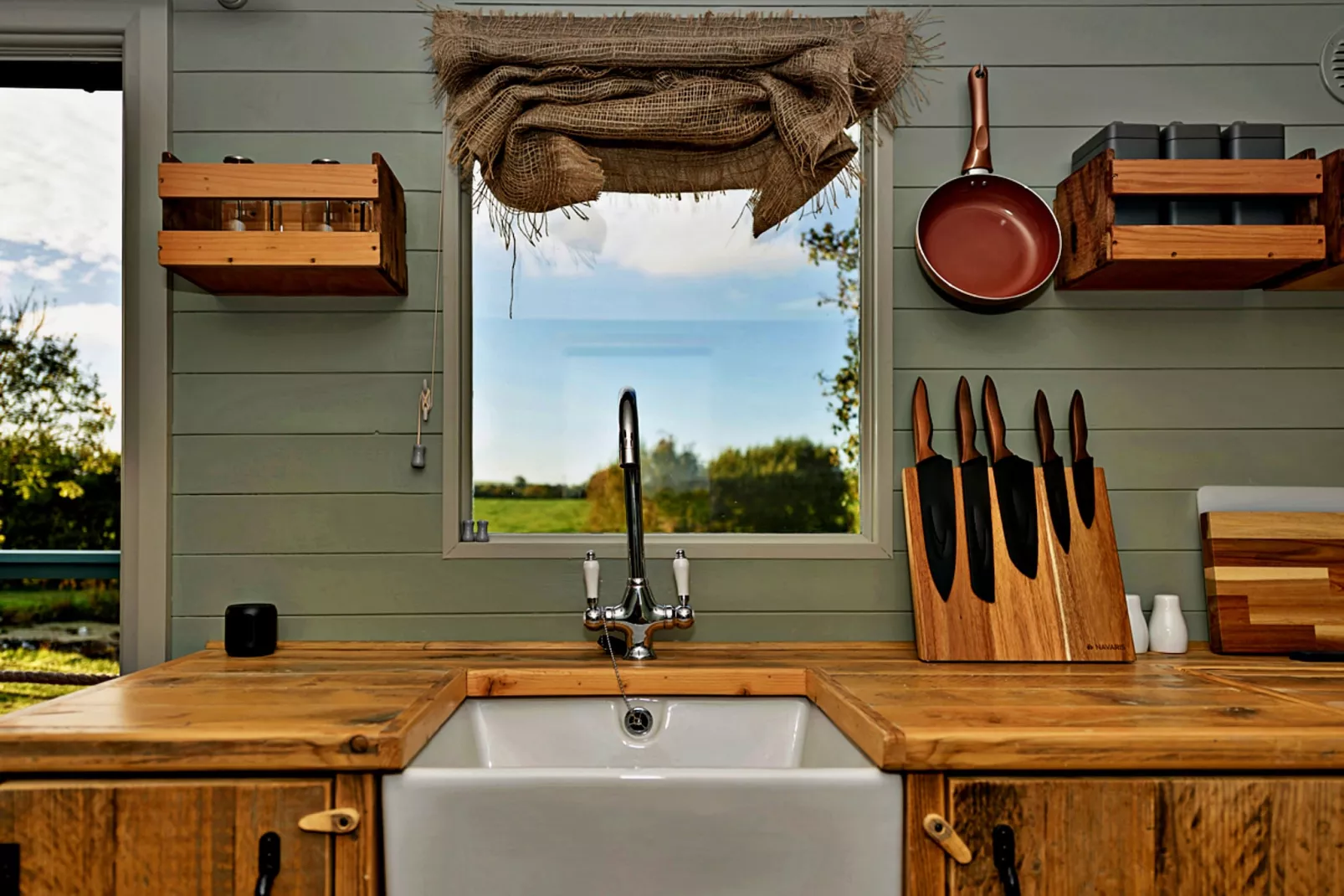 'Joan' Shepherds Hut-Keuken