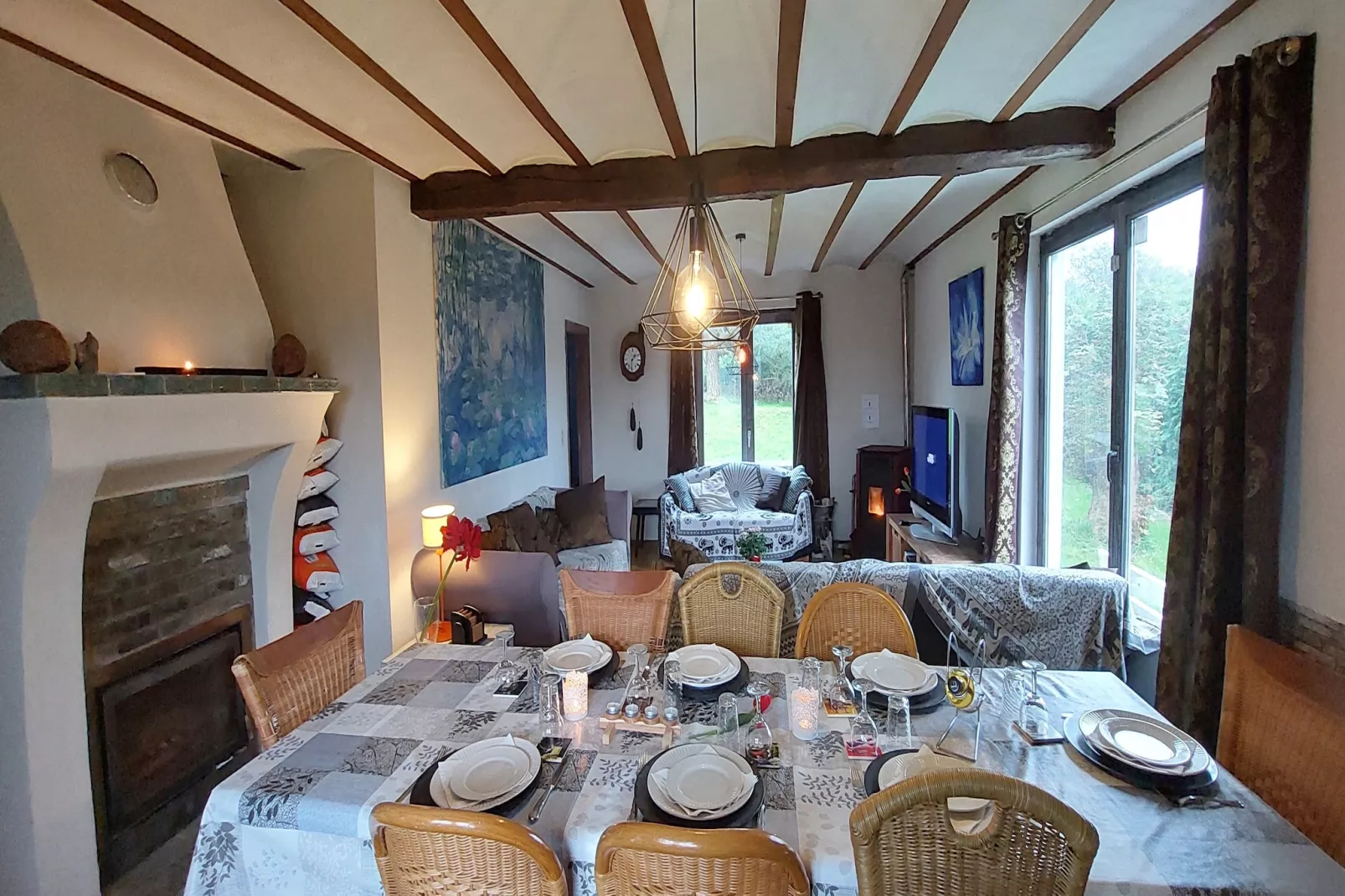 Ardennes Bleu 4 pers maximum-Woonkamer