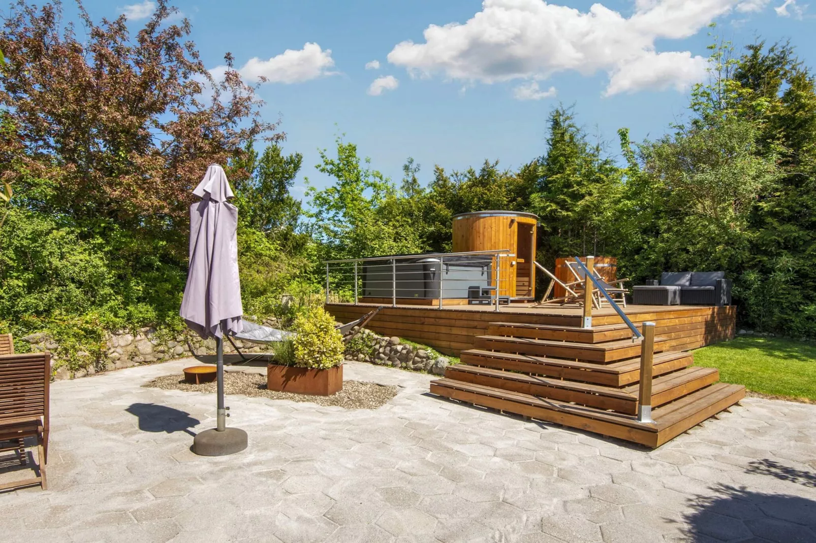 8 persoons vakantie huis in Rønde-Uitzicht