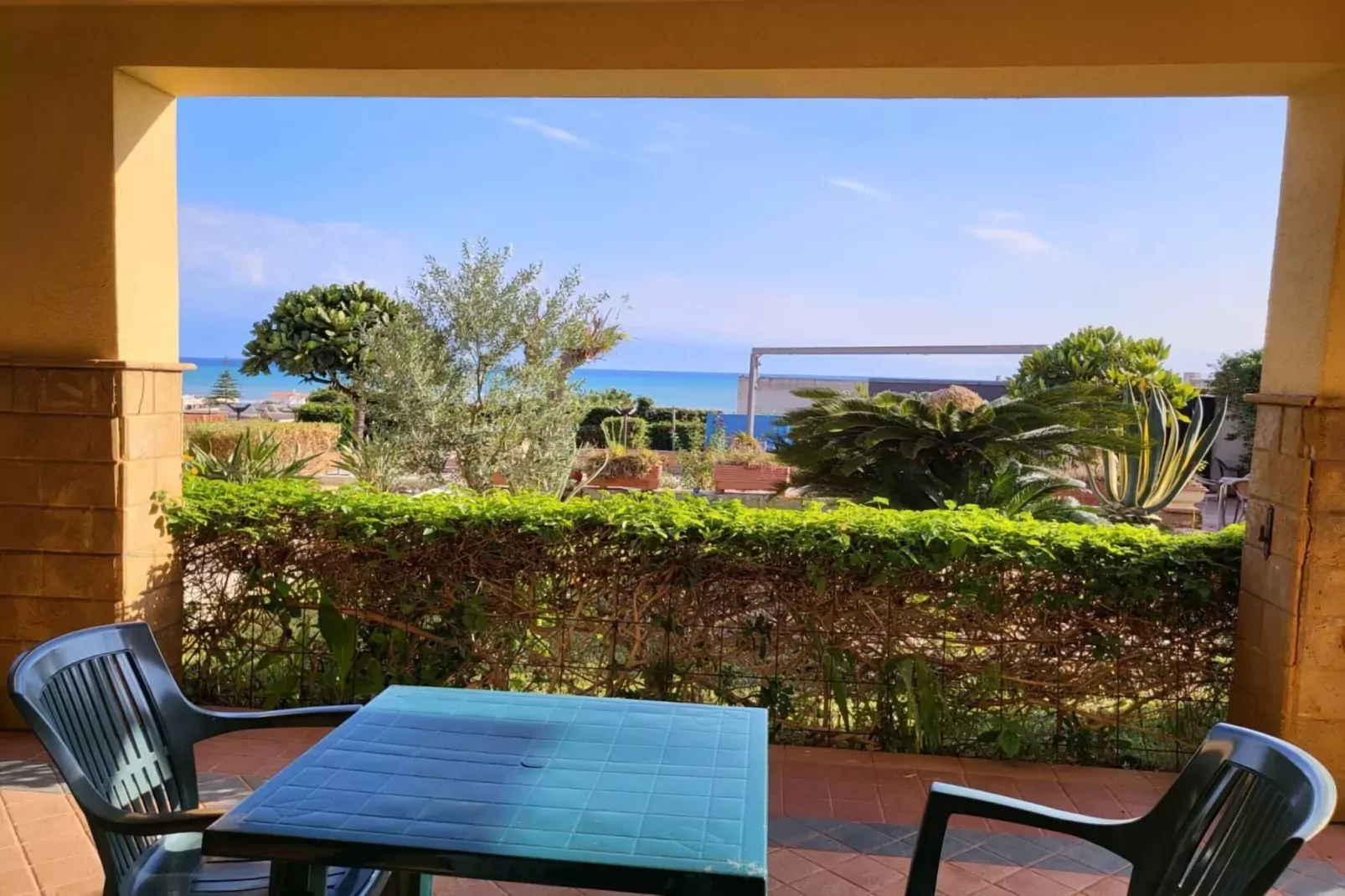 Residence Triscina Mare - Monolocale 2 vista mare frontale-Terrasbalkon