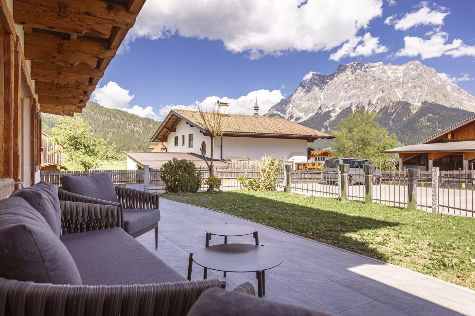 Zugspitz Suites Lermoos 6-Uitzicht zomer