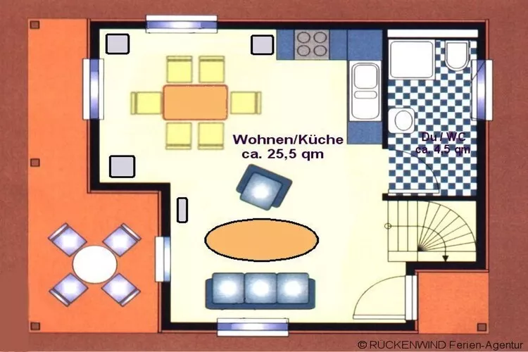 Haus 5 - Steg F - Comfort / 6 Personen-Buitenkant zomer