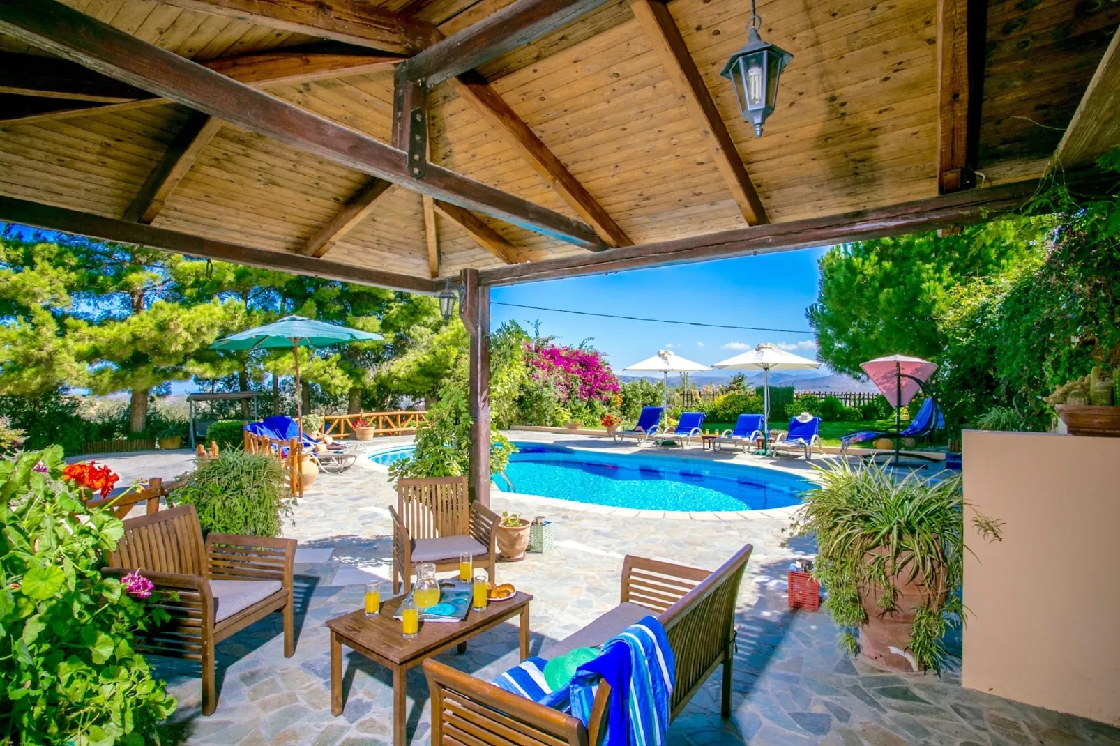 Villa Agapi-Terrasbalkon