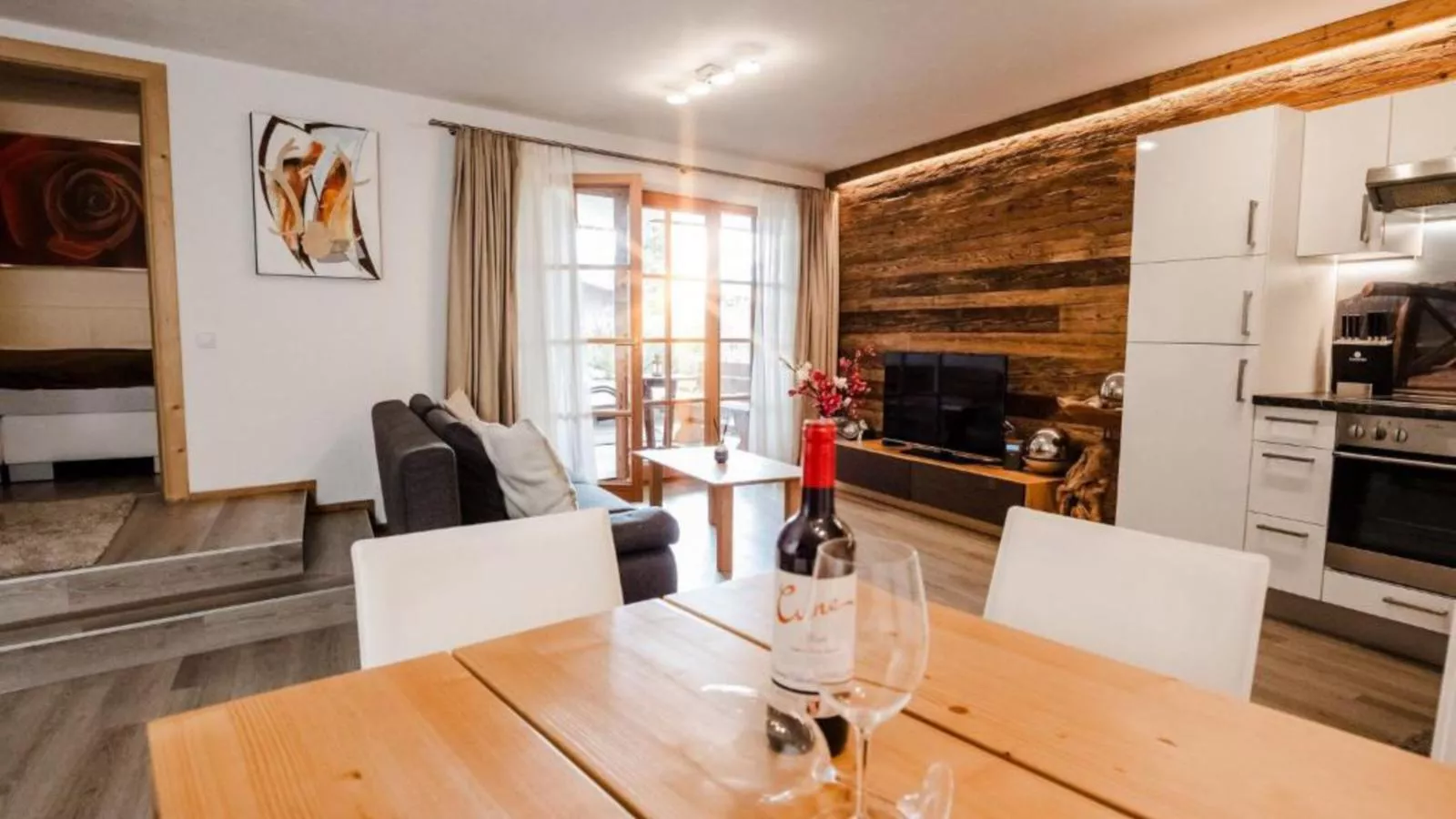 Panorama Chalet Top 3 am Lift-Woonkamer