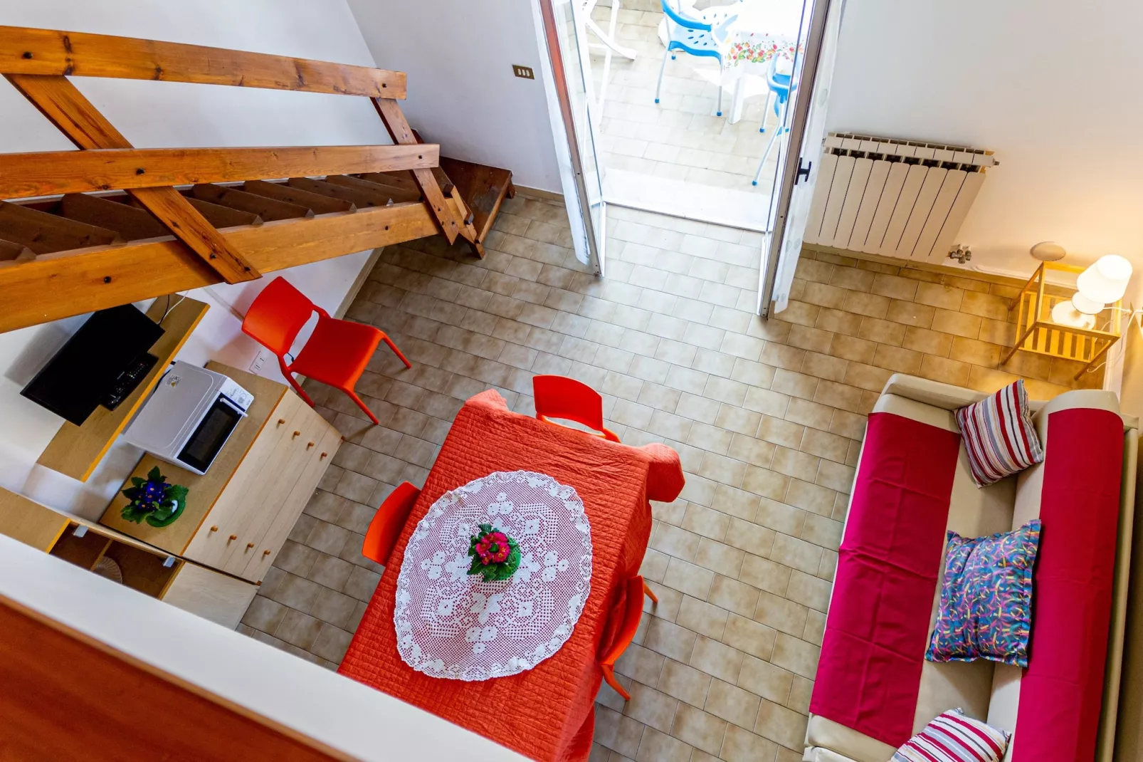Residence Villa Paola TWO-ROOM APT 4 PAX MEZZANINE - BX401-Woonkamer
