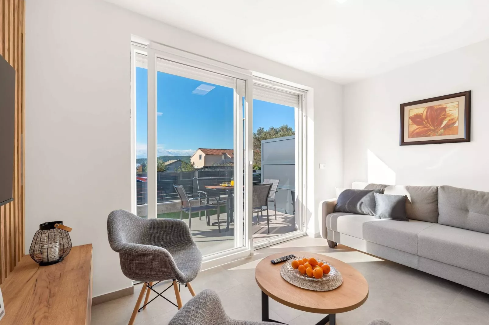 Apartments Velic - Two bedroom apartment B-Woonkamer