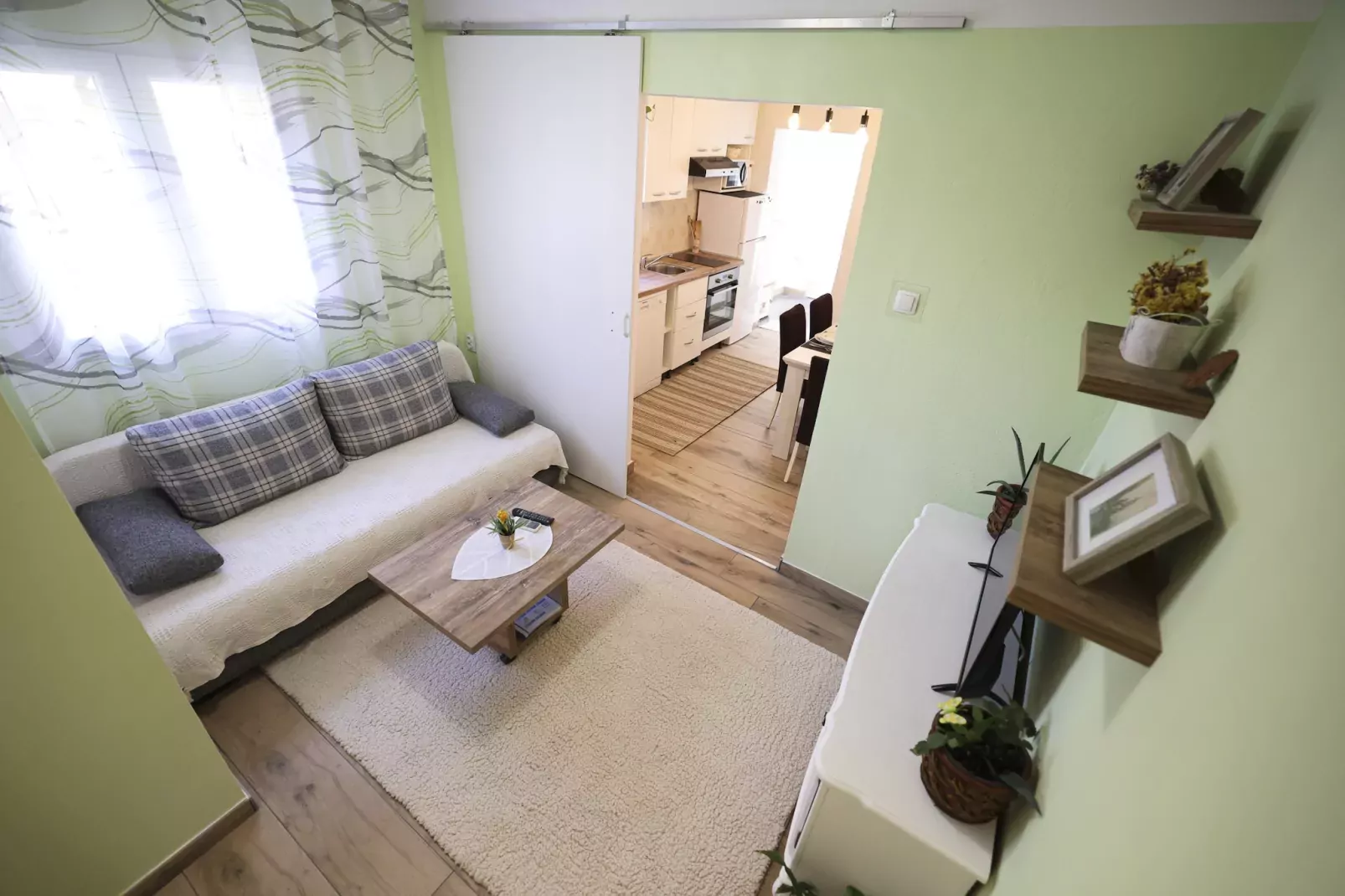 Apartment Rustica - Two bedroom apartment-Woonkamer