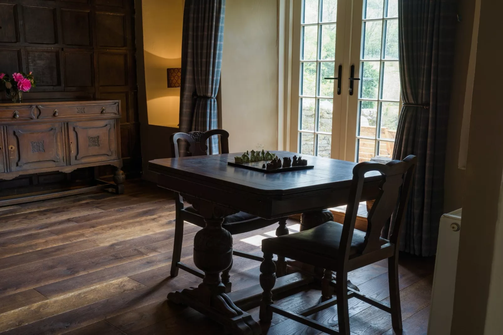 Lower Aylescott Farmhouse-Woonkamer