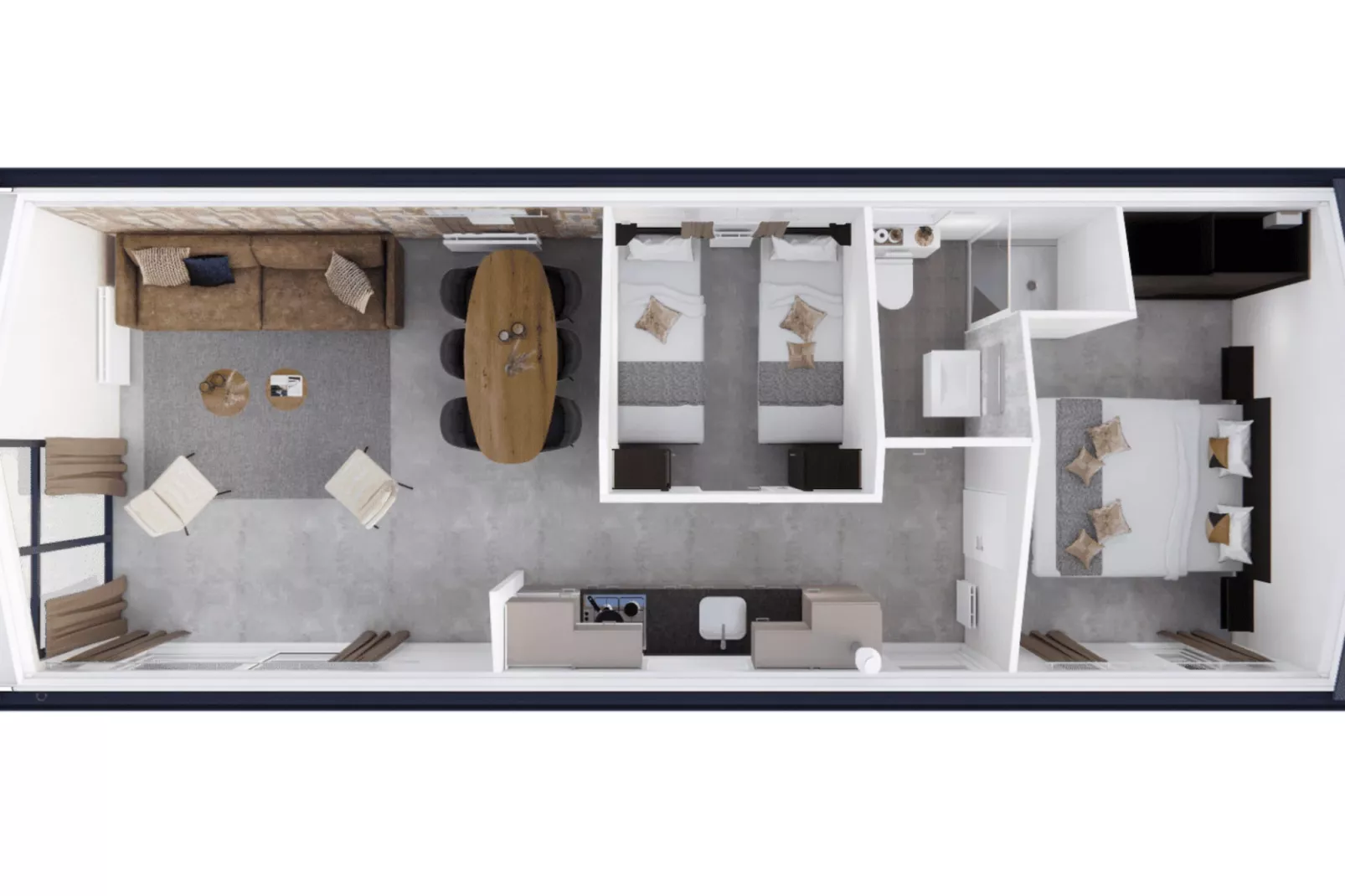 Chalet Bosuil-Plattegrond