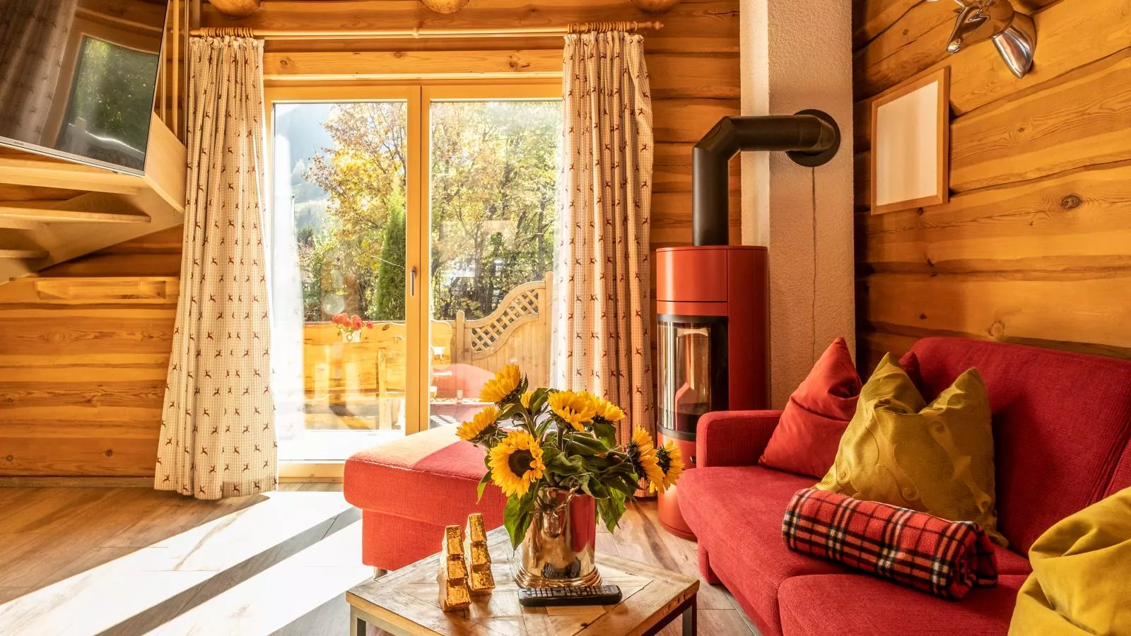 Nature Lodge Kaprun XL-Woonkamer
