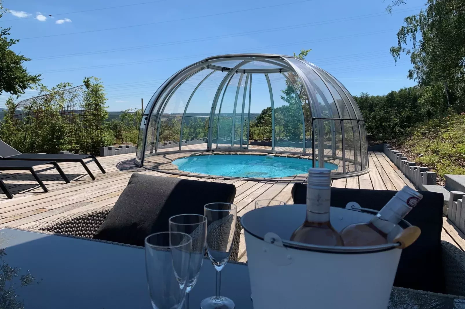 Chalet Bulle-Zwembad