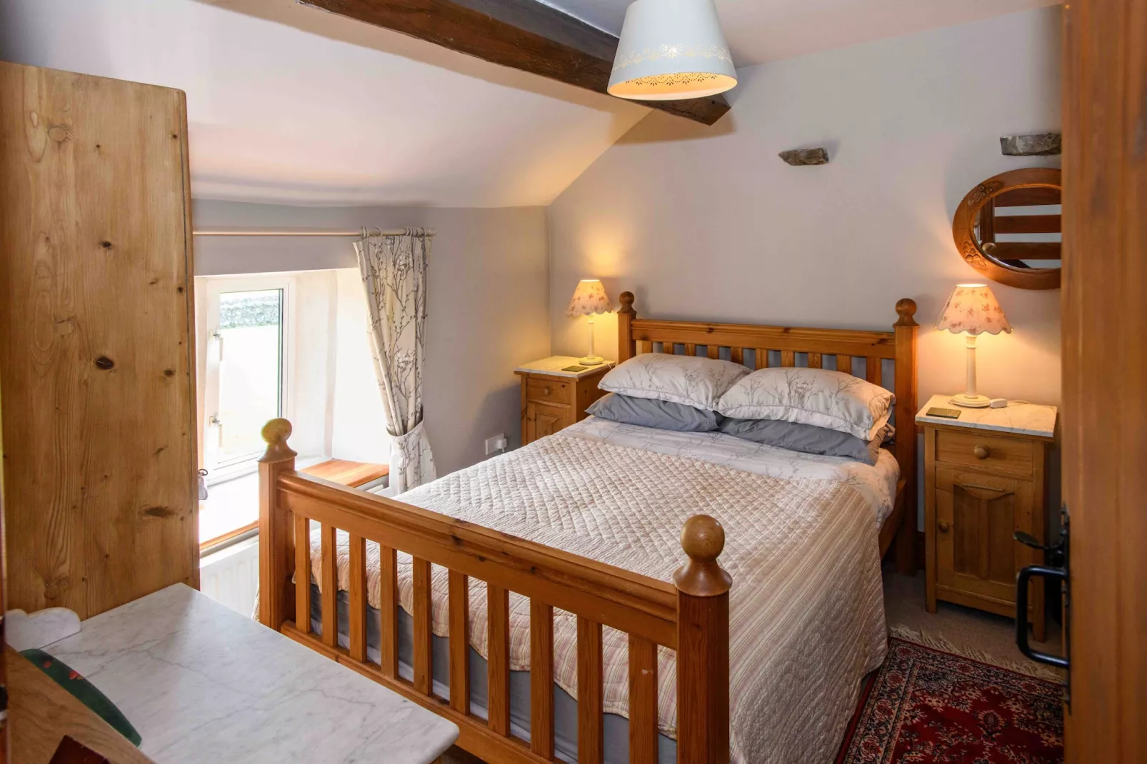 Shepherds Cottage at Mile House Farm-Slaapkamer