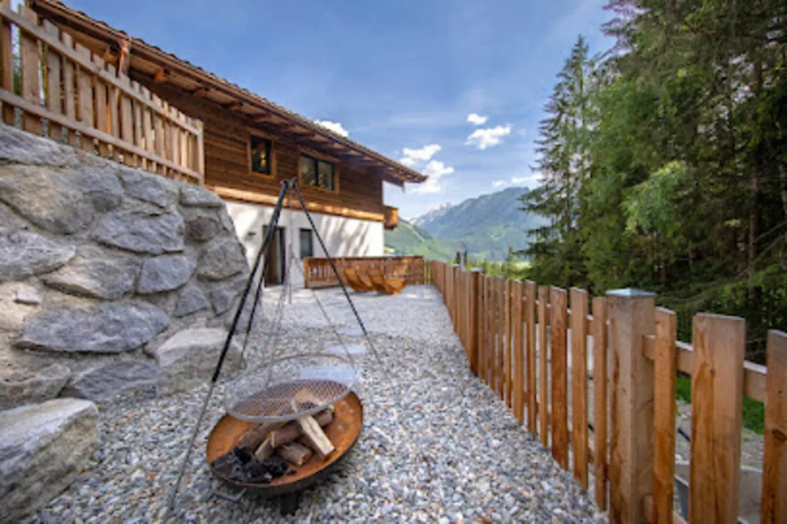 Nationalpark Chalet Alplesspitze-Gebieden zomer 1km