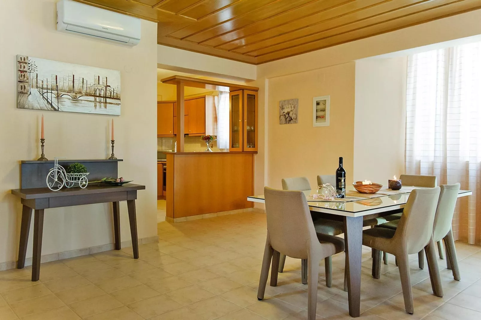 Holiday home, Panormo-Villa Ortansia or Peonia-Eetkamer