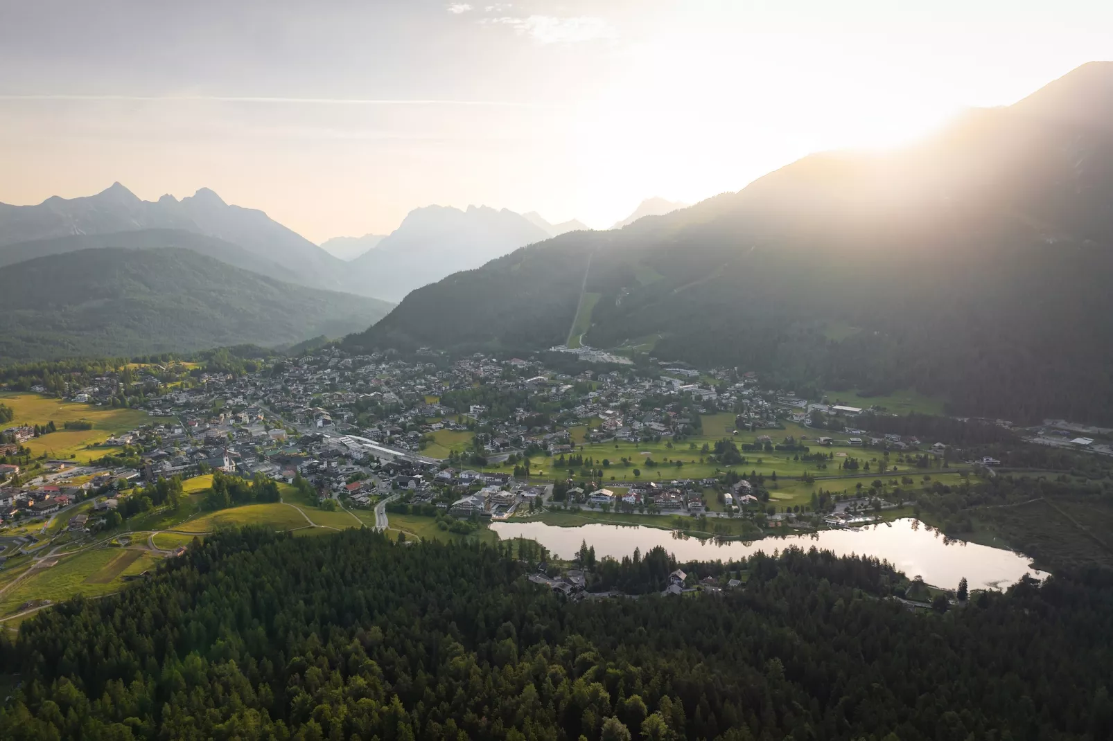 Sportalm Seefeld-Gebieden zomer 1km
