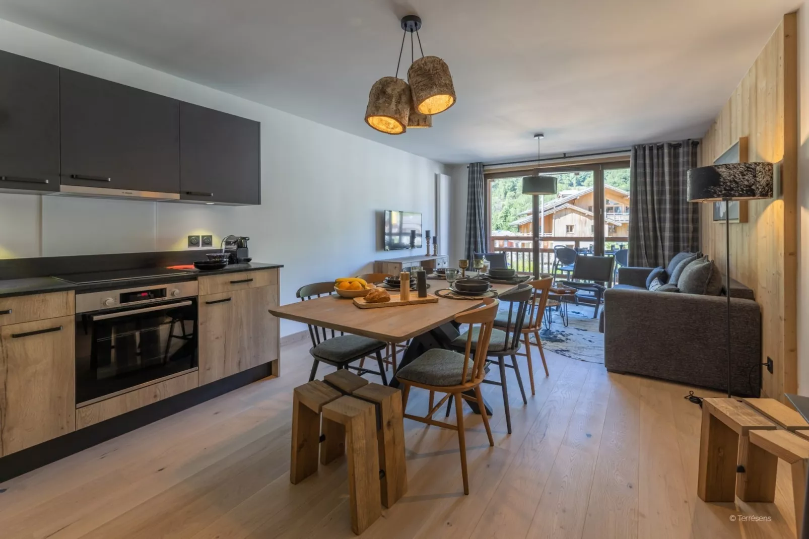SERRE CHEVALIER Le Cristal Lodge-A38S-Keuken