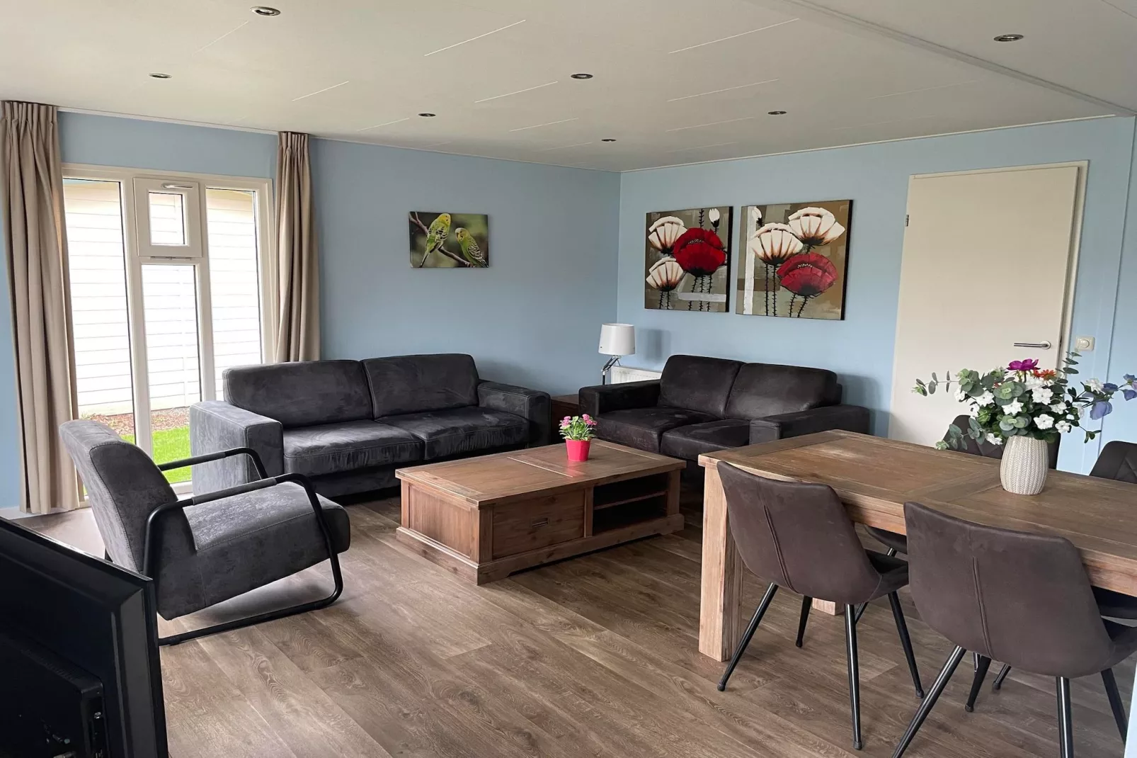 Bungalow Chalet+ | 2 - 4 people-Woonkamer