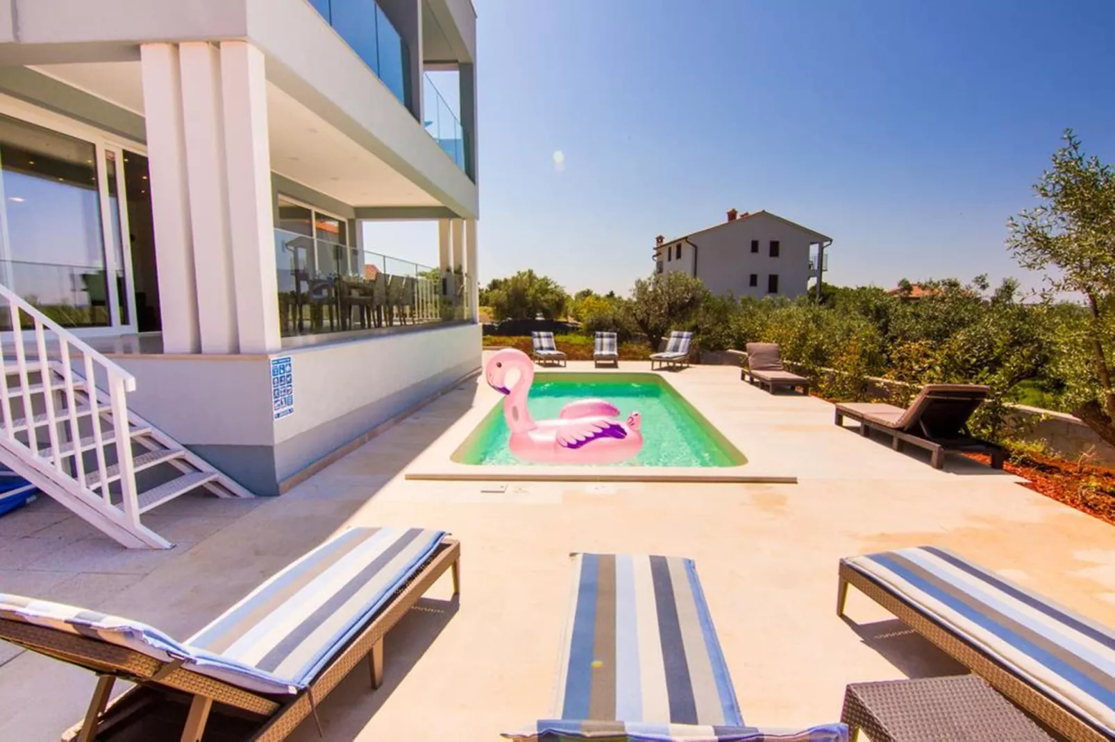 Villa with Pool and Sea View in Fazana - Horizont-Zwembad