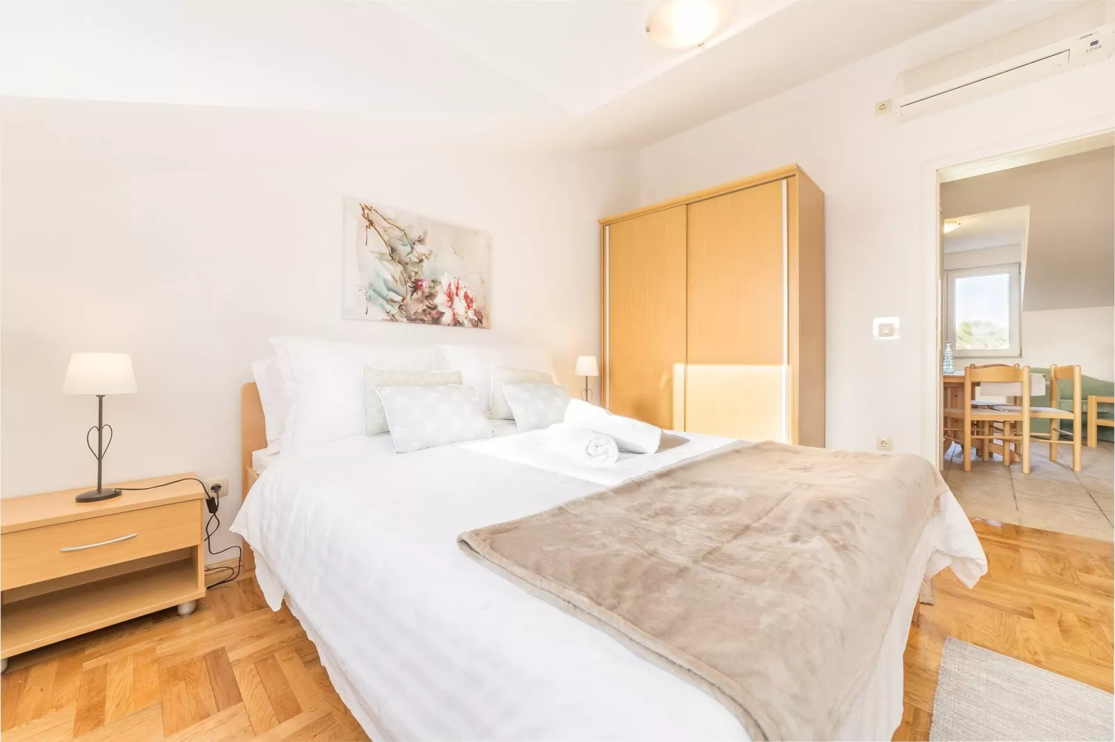Apartments Nikol - two bedroom apartment A6-Slaapkamer