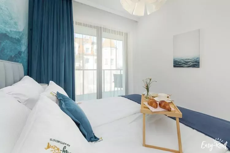 Apartament Szczecińska 3/206 Niechorze-Slaapkamer
