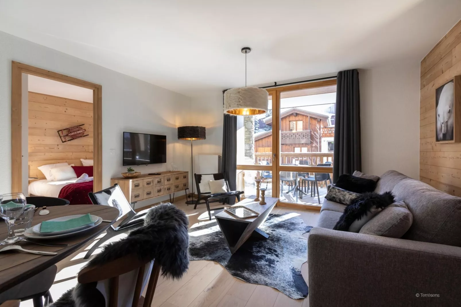 LES DEUX ALPES Neige et Soleil -A38P-Woonkamer