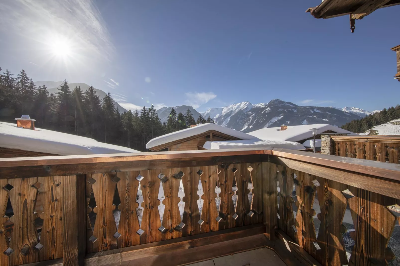 Nationalpark Chalet Stein am Ferner-Terrasbalkon