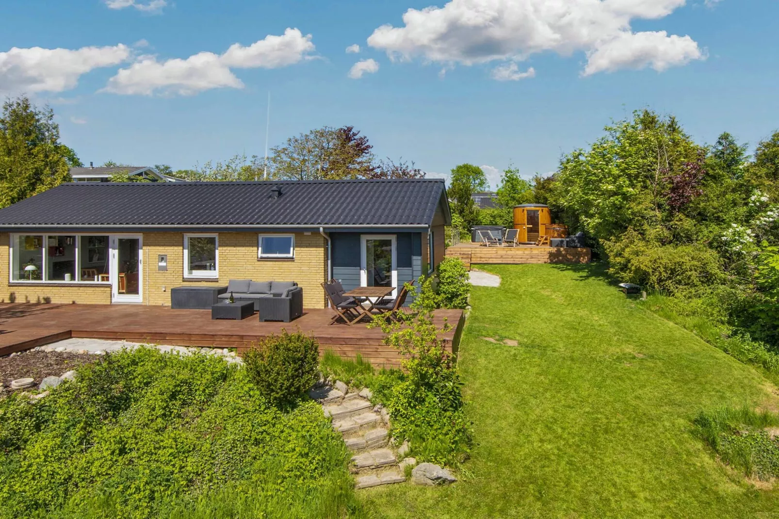 8 persoons vakantie huis in Rønde-Uitzicht
