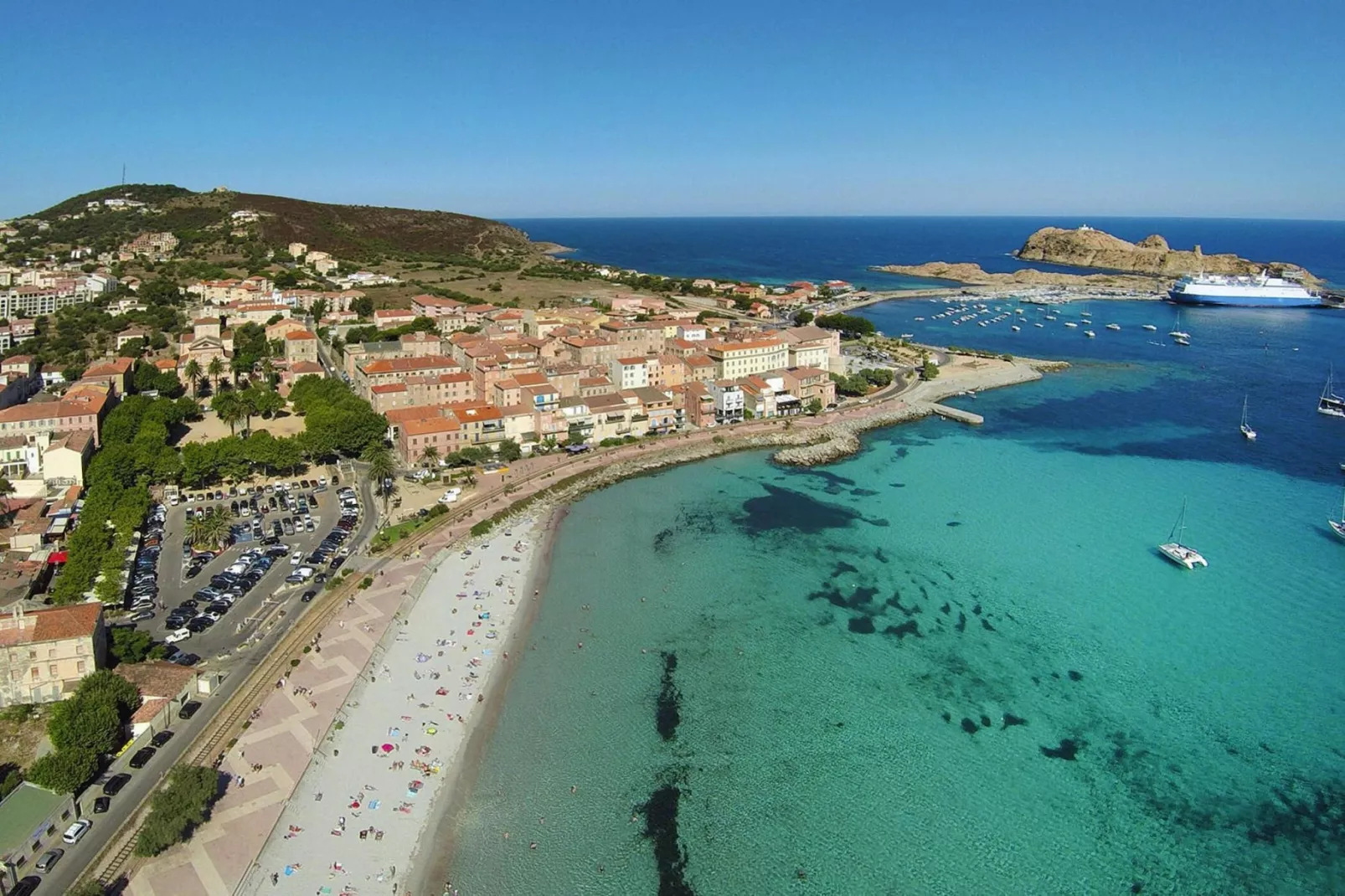Apartments Motel Le Vieux Moulin Ile Rousse // 2pc4 -Apt 4 pers rez-de-chaussée-Gebieden zomer 5km