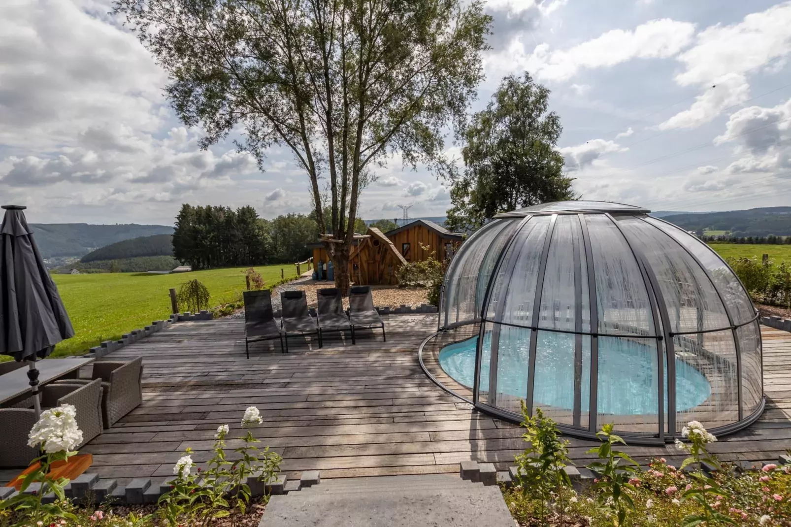 Chalet Bulle-Zwembad