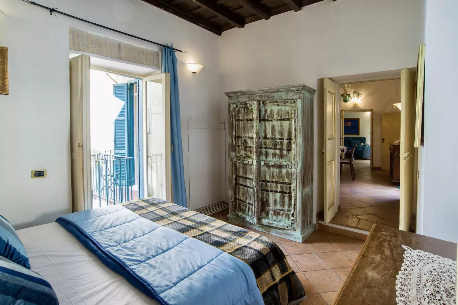 Trevi Fountain Apartment-Slaapkamer